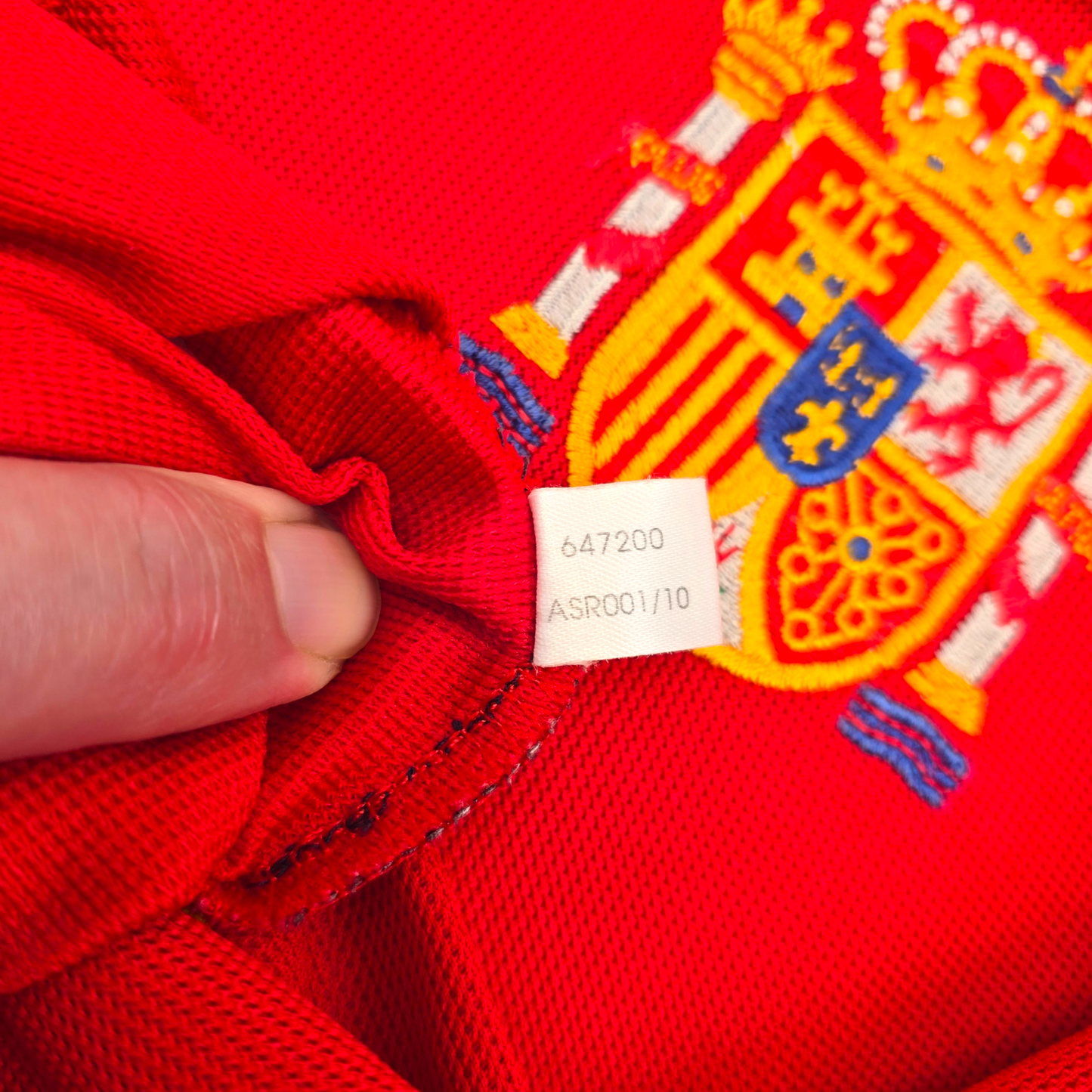 2000/02 Spain Home Football Shirt (XL) Adidas #4 Guardiola