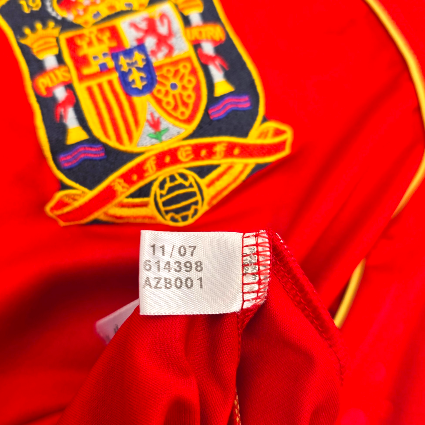 2007/09 Spain Home Football Shirt (S) Adidas