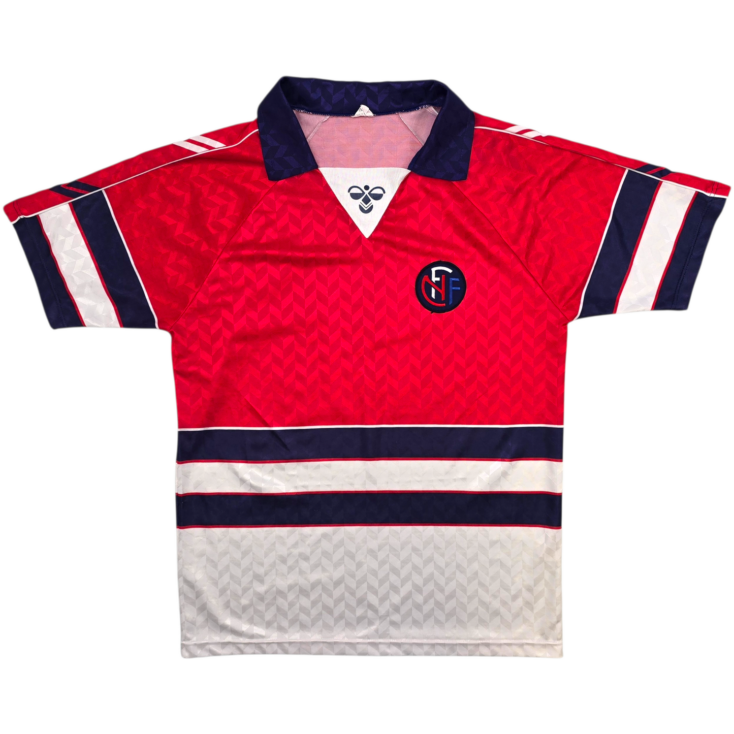 1988/90 Norway Home Football Shirt (XL) Hummel #11 (Player Version)