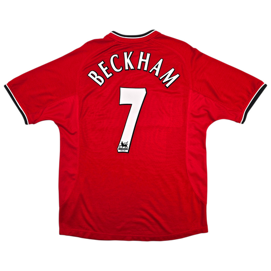 2000/02 Manchester United Home Football Shirt (L) Umbro #7 Beckham