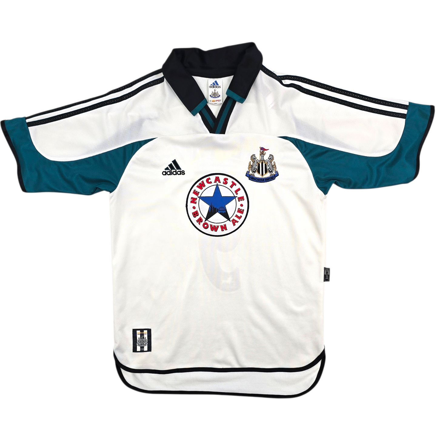 1999/00 Newcastle United Away Football Shirt (S) Adidas #9 Shearer