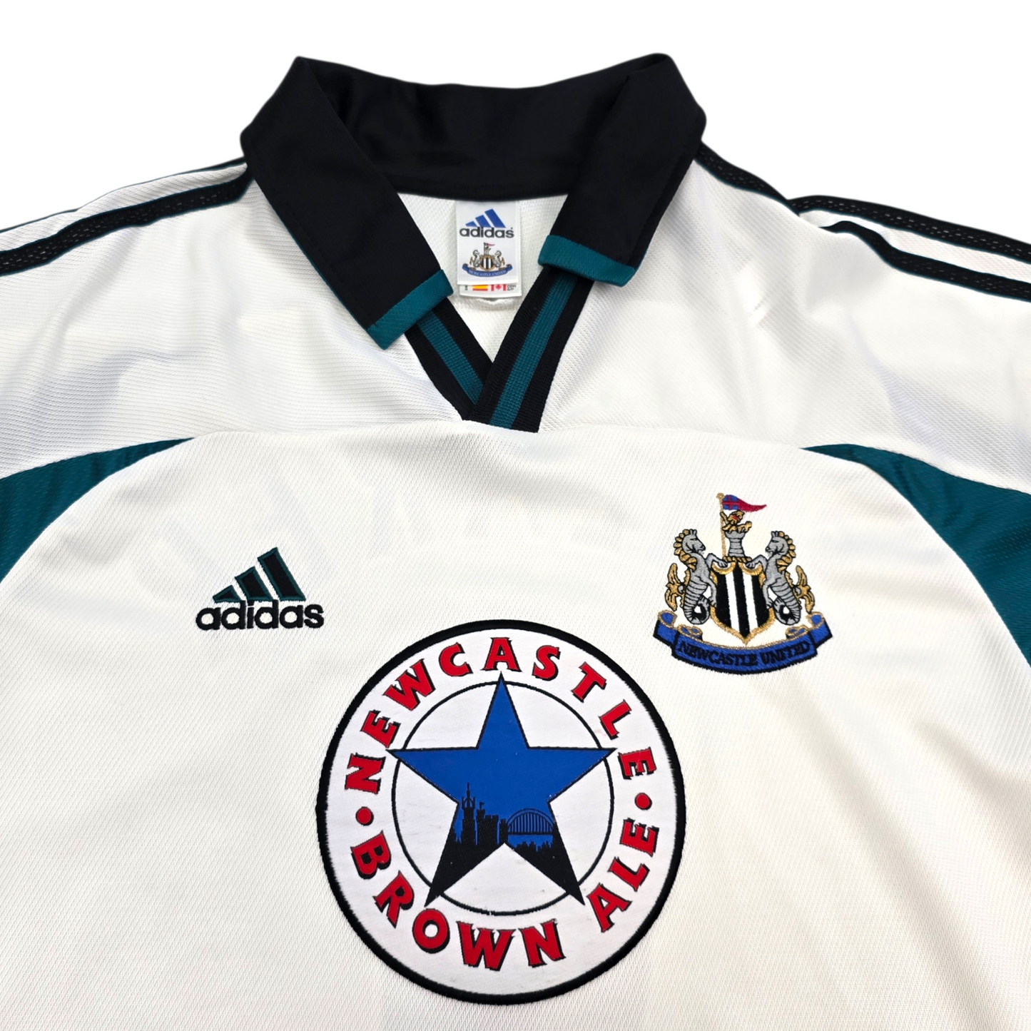 1999/00 Newcastle United Away Football Shirt (S) Adidas #9 Shearer