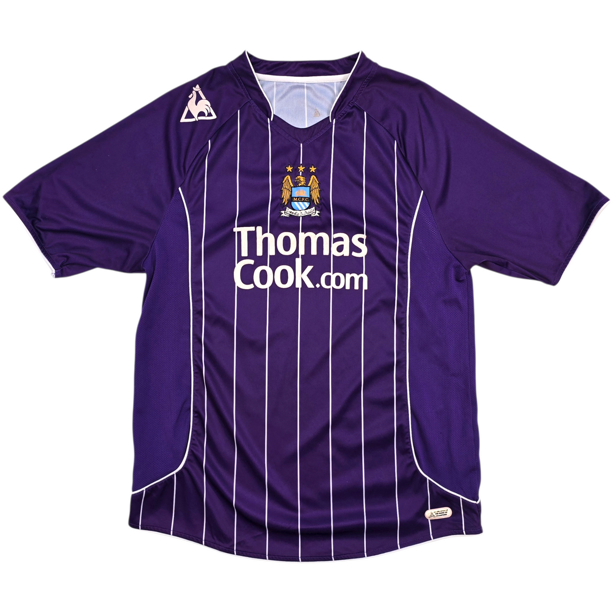 2007/08 Manchester City Away Football Shirt (M) Le Coq Sportif