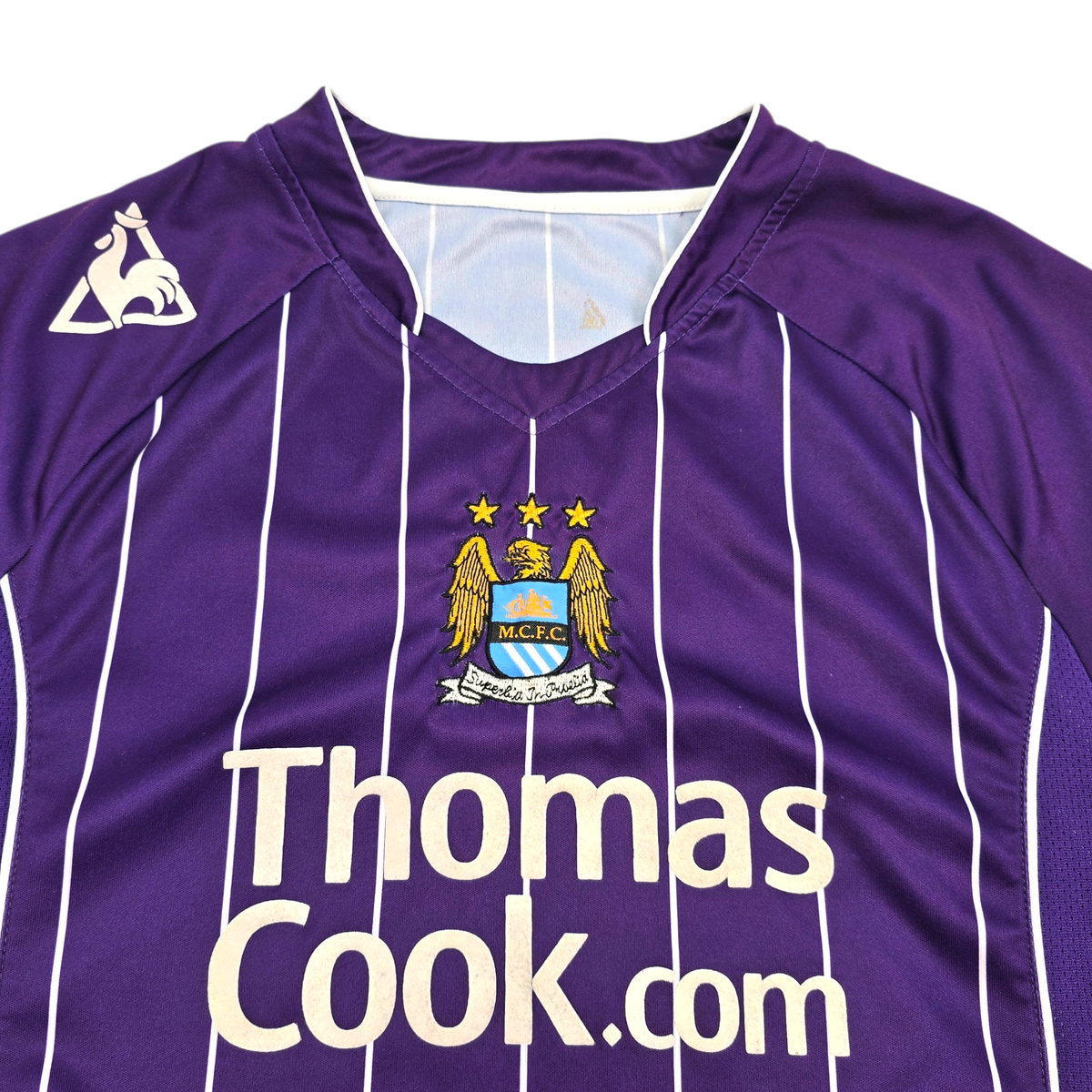 2007/08 Manchester City Away Football Shirt (M) Le Coq Sportif