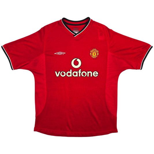 2000/02 Manchester United Home Football Shirt (M) Umbro