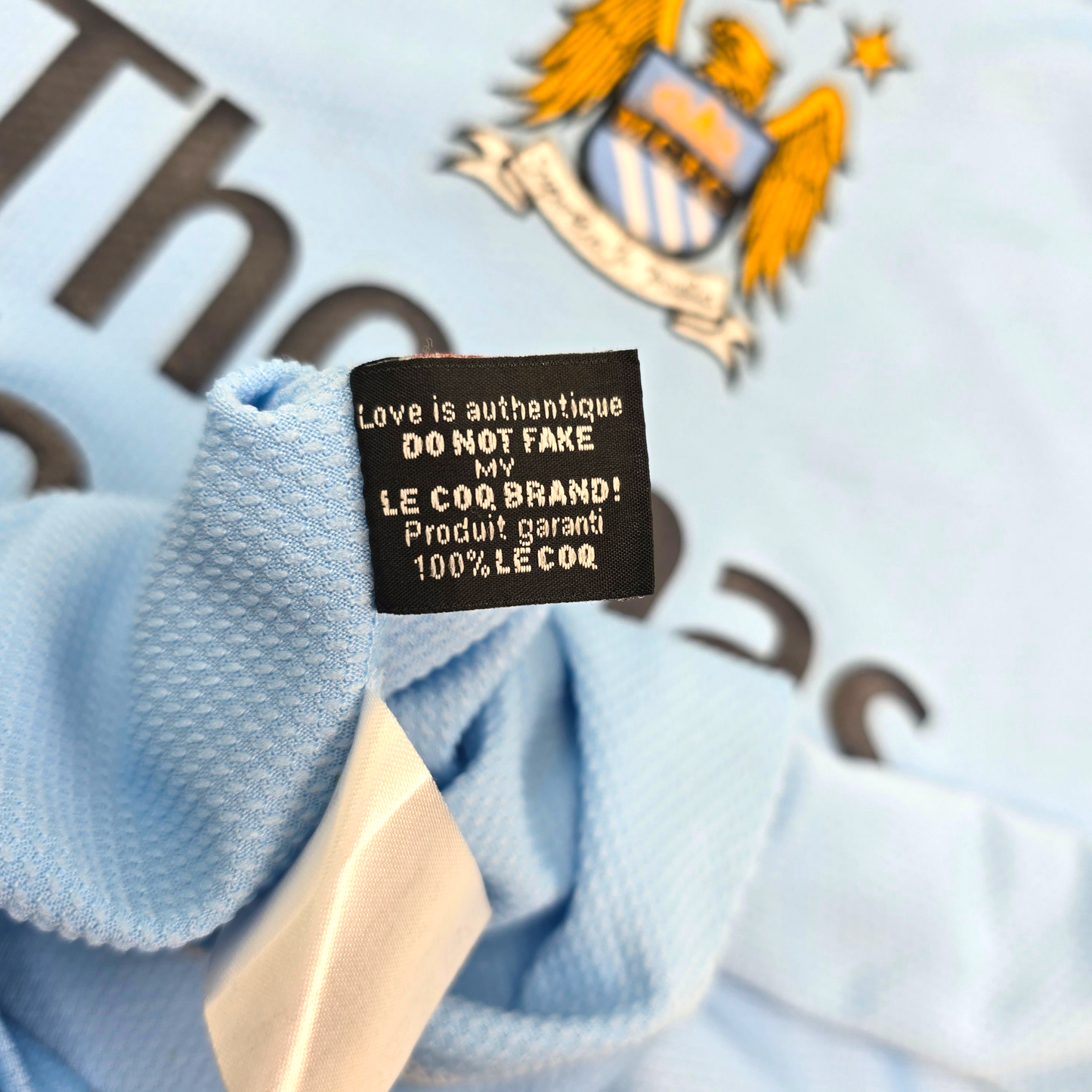 2008/09 Manchester City Home Football Shirt (2XL) Le Coq Sportif