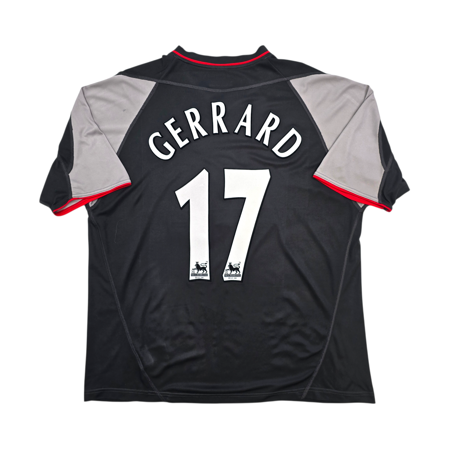 2002/04 Liverpool Away Football Shirt (XL) Reebok #17 Gerrard