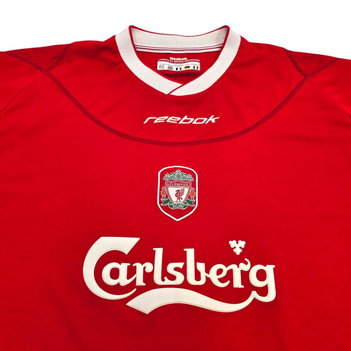 2002/04 Liverpool Home Football Shirt (XL) Reebok