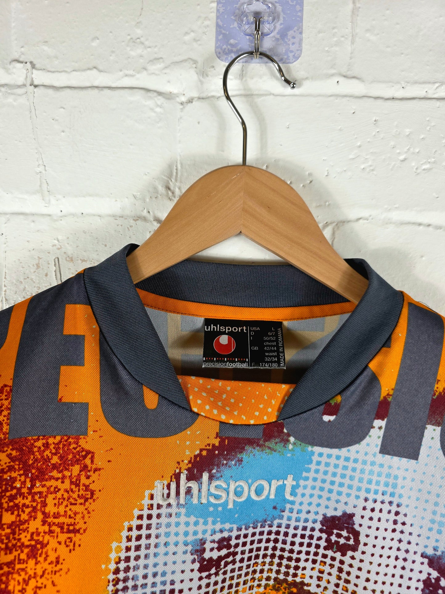 Uhlsport 2000/01 Long Sleeve Goalkeeper Template Shirt Large