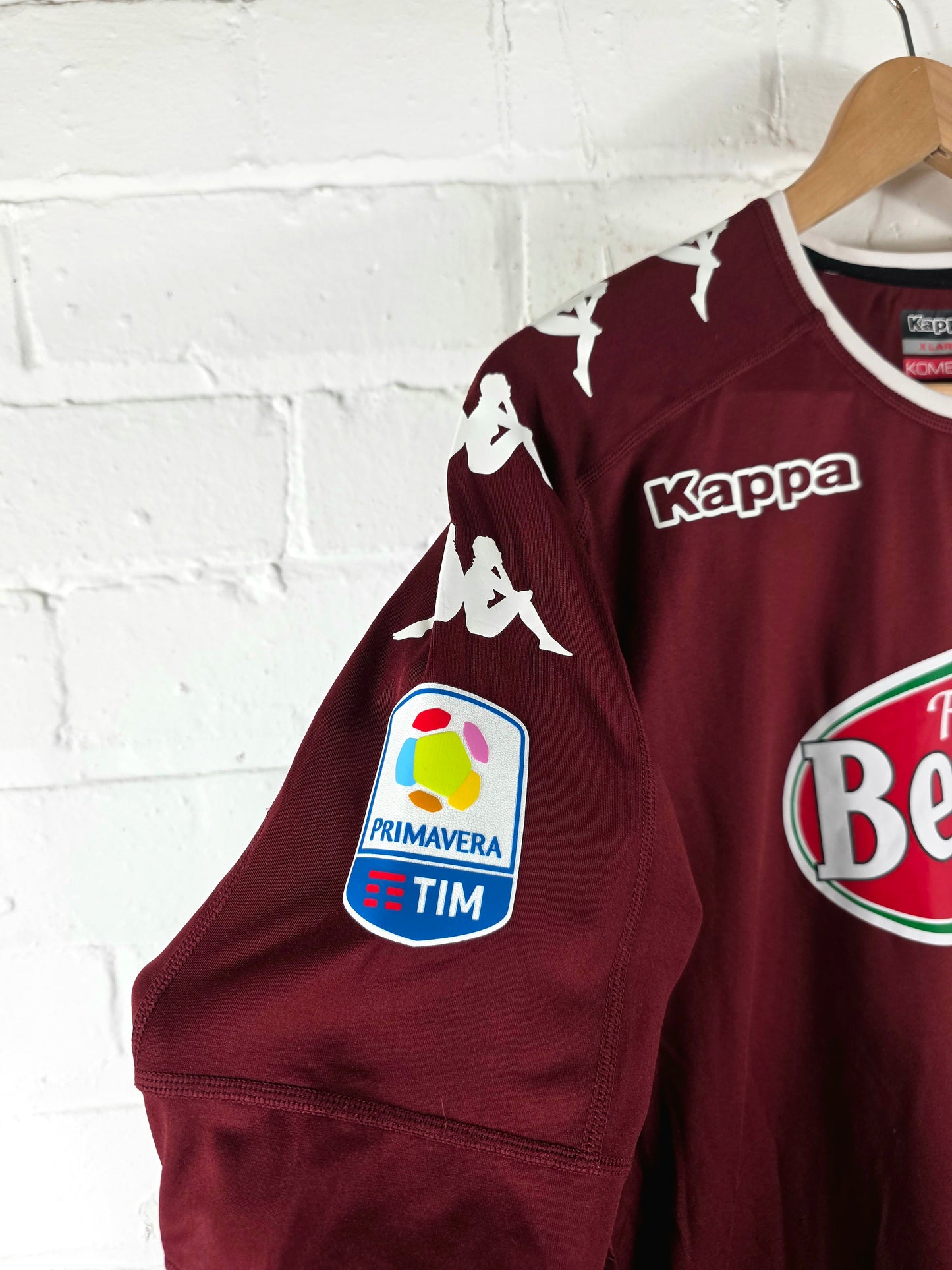 Kappa Torino 2016/17 Long Sleeve Match Issue Primavera Home Shirt XL