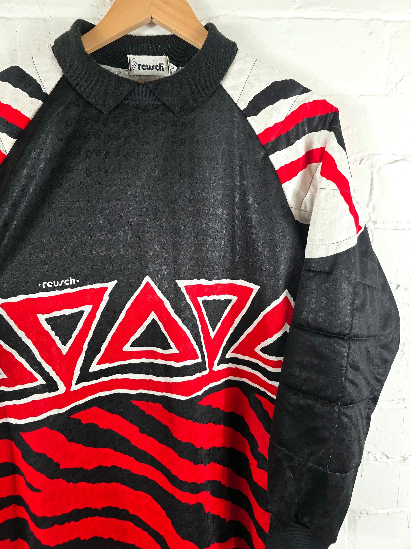 Reusch 1990/94 Vintage Long Sleeve Goalkeeper Template Shirt Medium