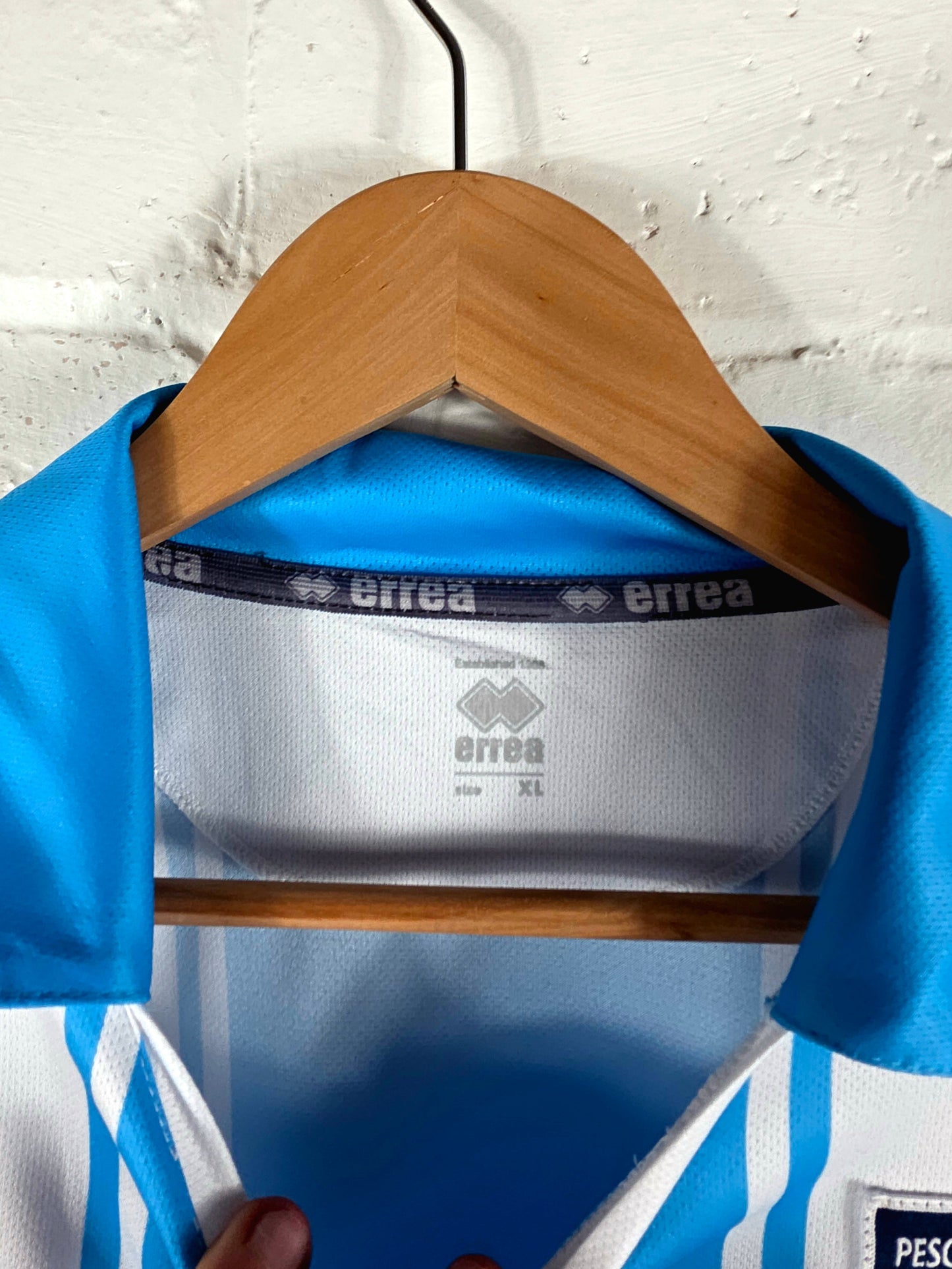 Errea Pescara 2013/14 Long Sleeve Match Issue Primavera Home Shirt XL