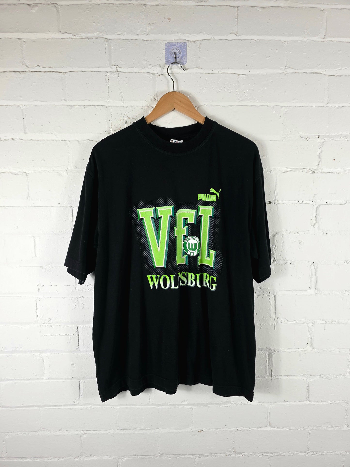 Puma Wolfsburg 1990s Graphic Print T-Shirt Medium