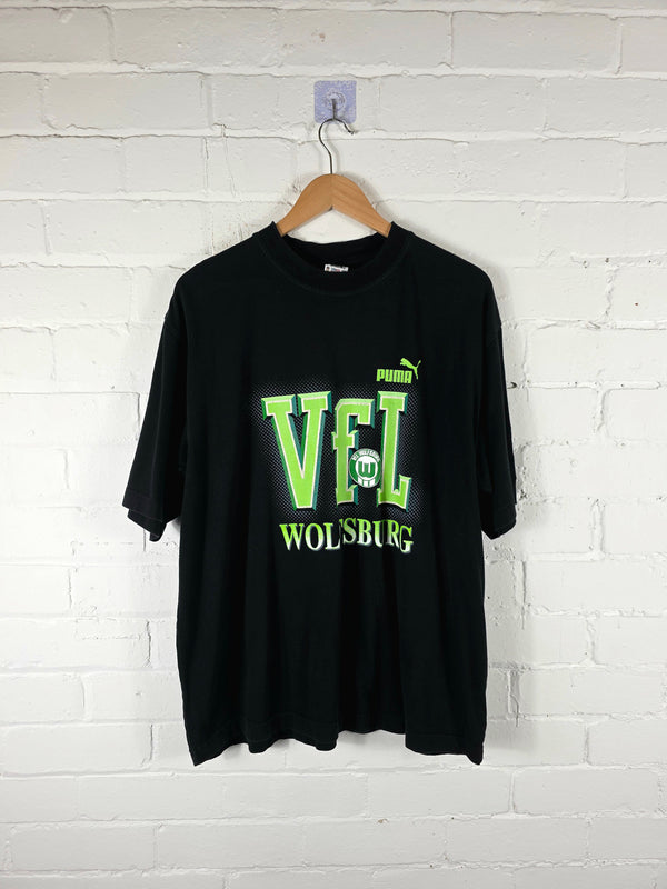 Puma Wolfsburg 1990s Graphic Print T-Shirt Medium