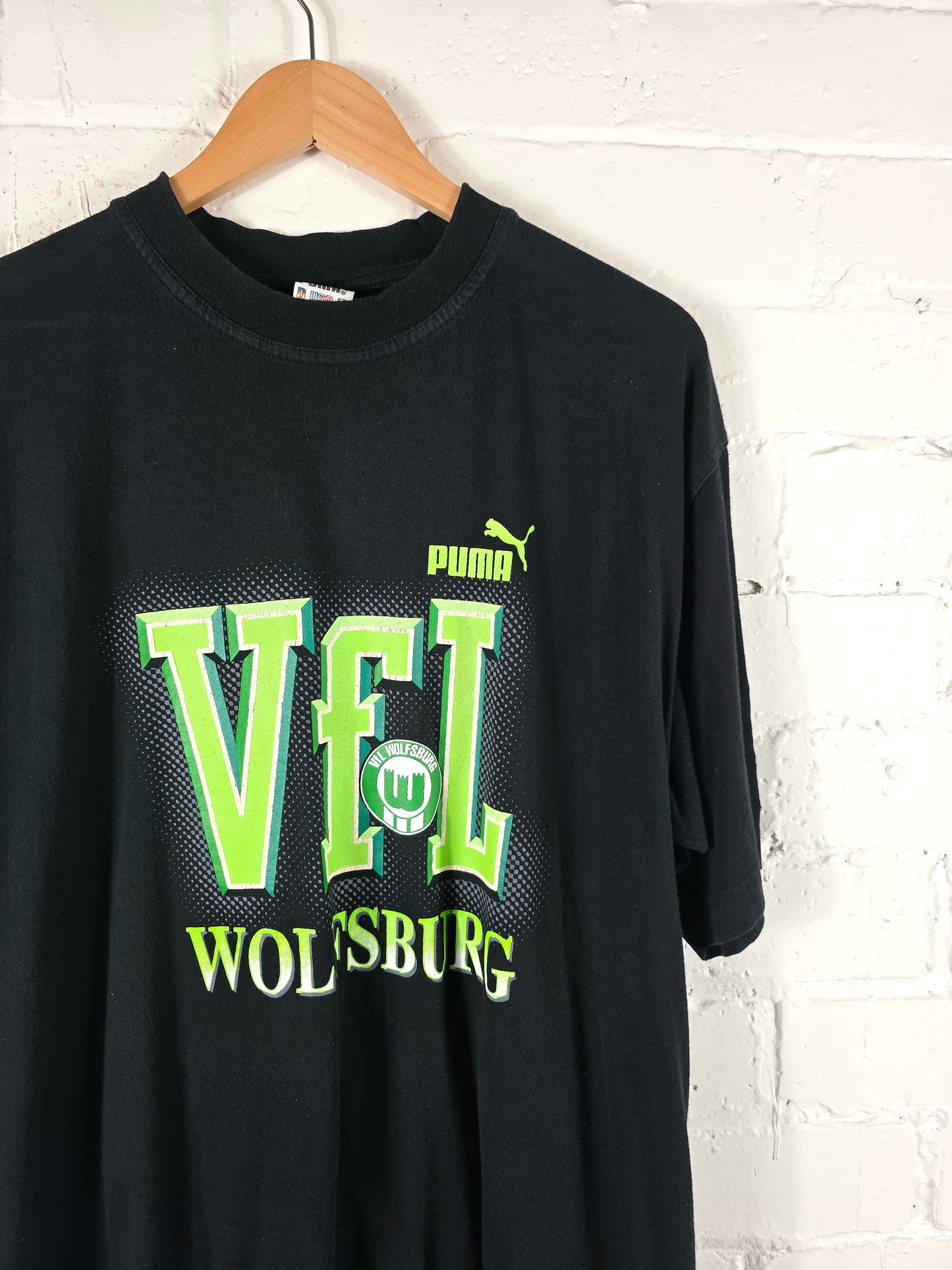 Puma Wolfsburg 1990s Graphic Print T-Shirt Medium