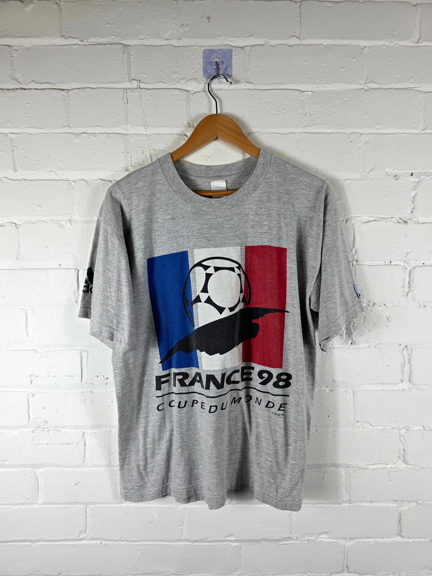 Adidas France 98 Coupe Du Monde Graphic Cotton T-Shirt Small
