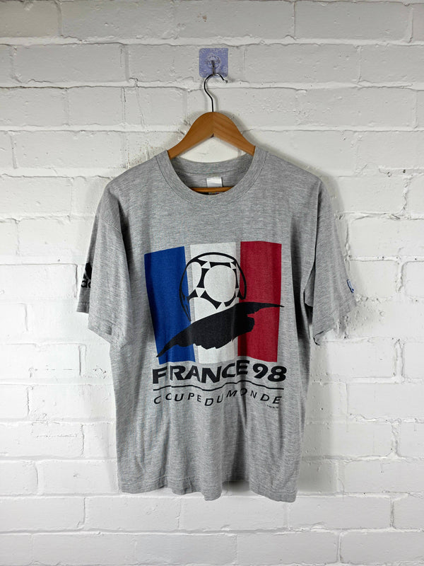 Adidas France 98 Coupe Du Monde Graphic Cotton T-Shirt Small
