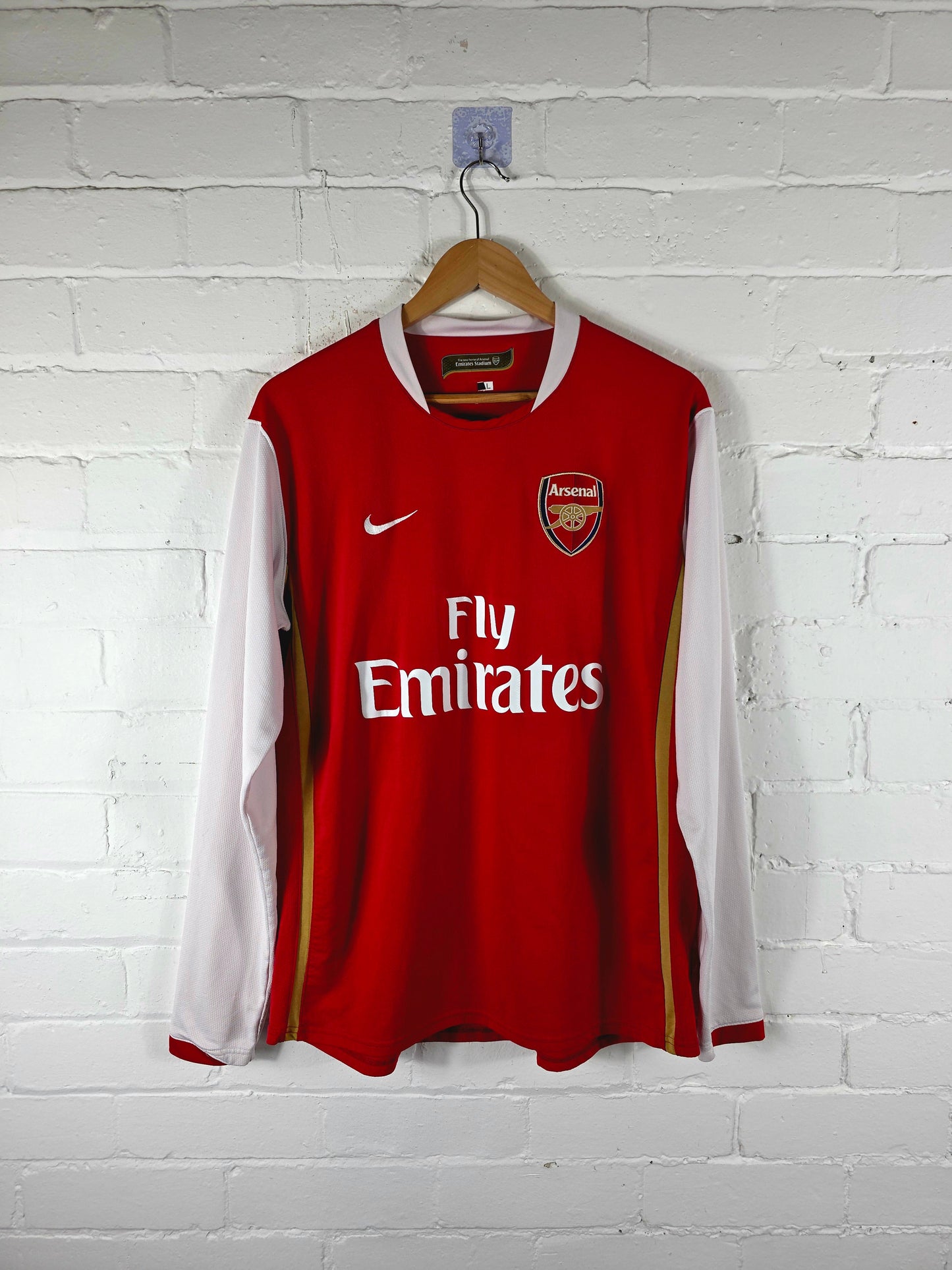 Nike Arsenal 2006/08 Long Sleeve Home Shirt Large