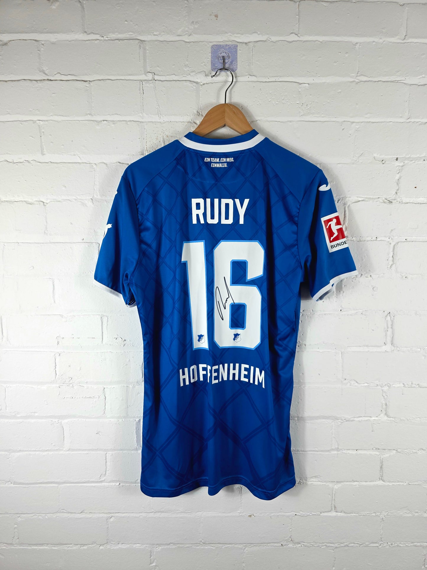 Joma Hoffenheim 2019/20 'Rudy 16' Signed Home Shirt XL