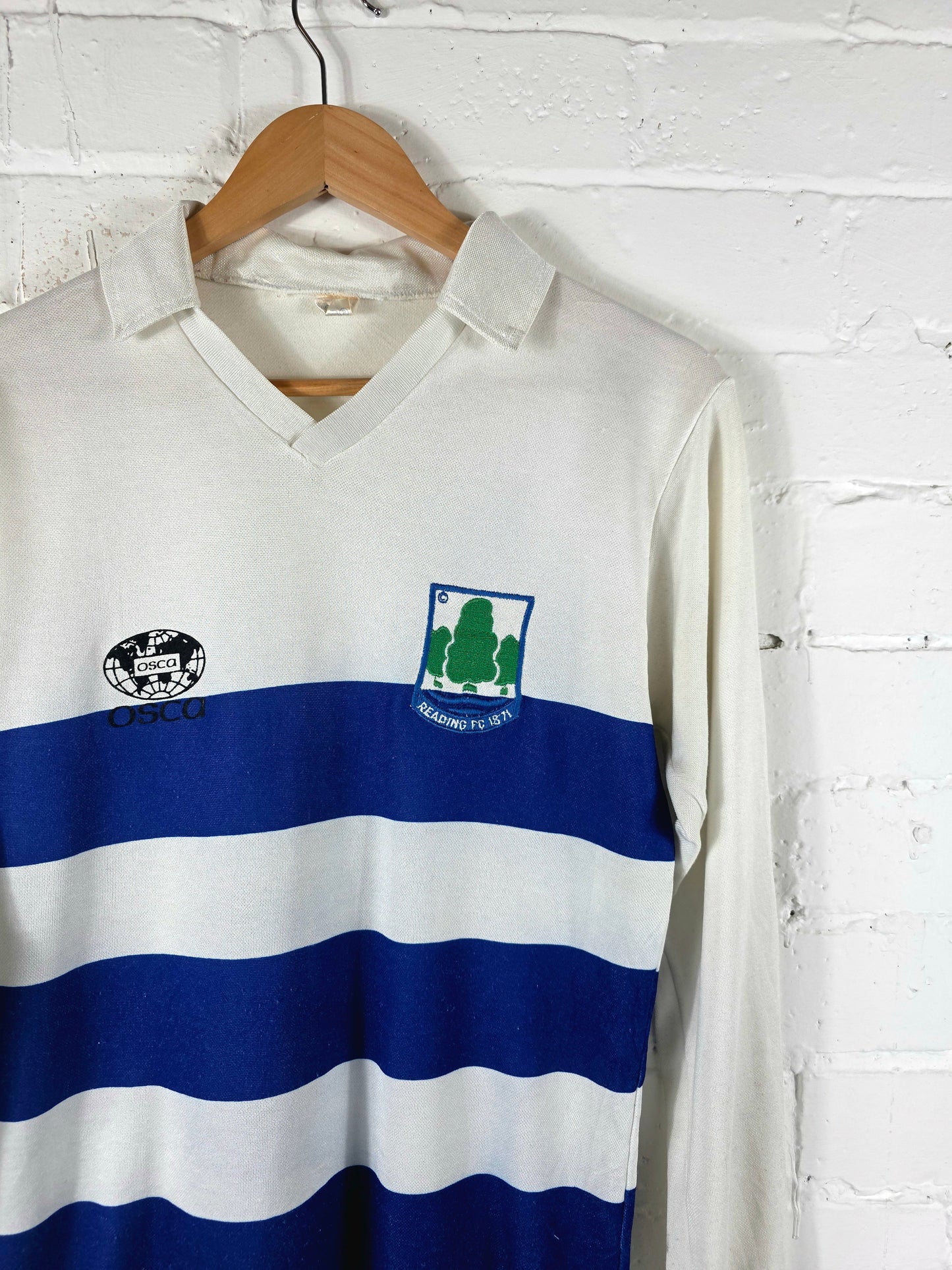 Osca Reading 1981/82 Long Sleeve Home Shirt Medium