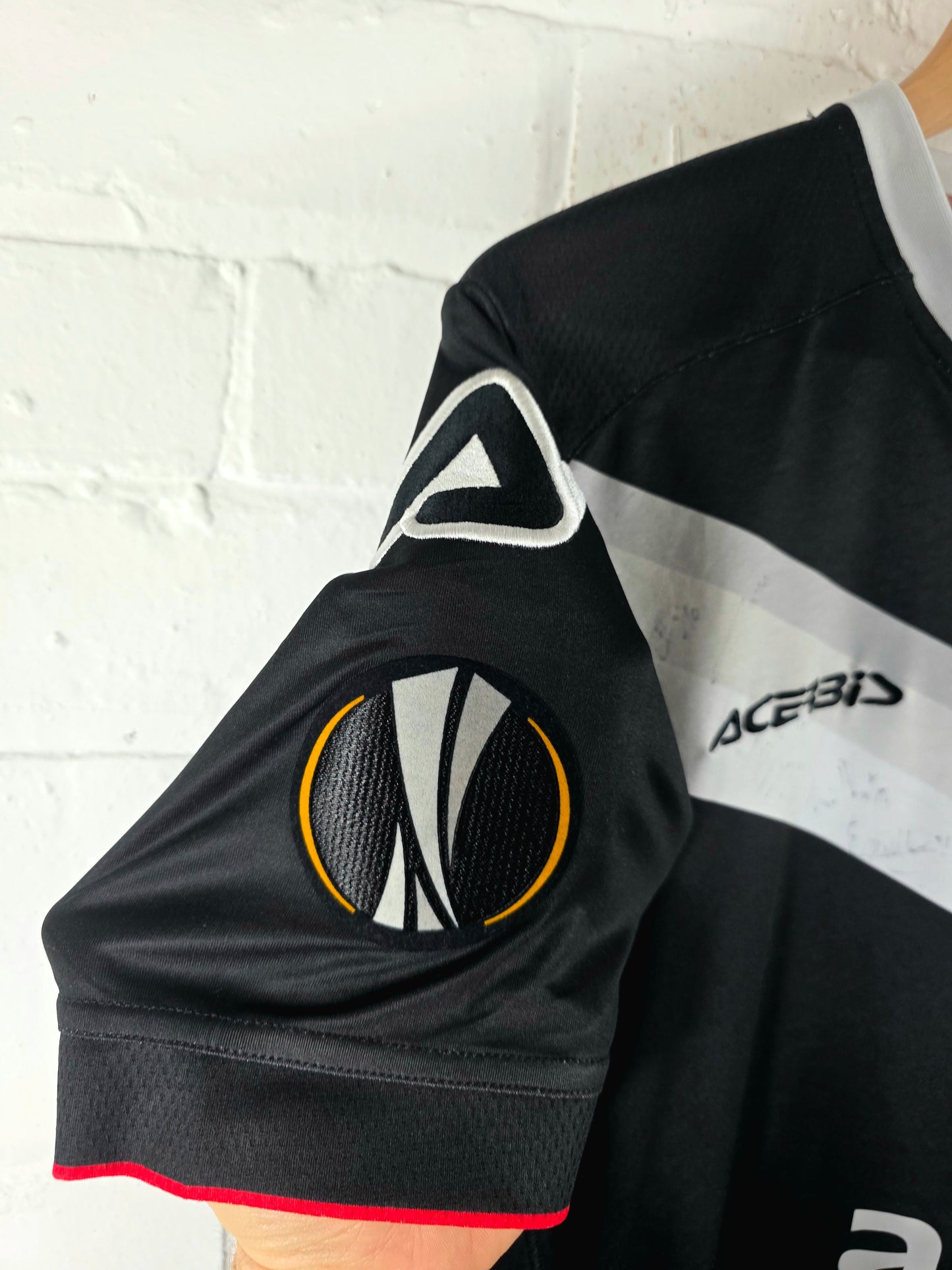 Acerbis FC Lugano 2017/18 'Bottani 10' Signed Match Issue Europa League Home Shirt Large