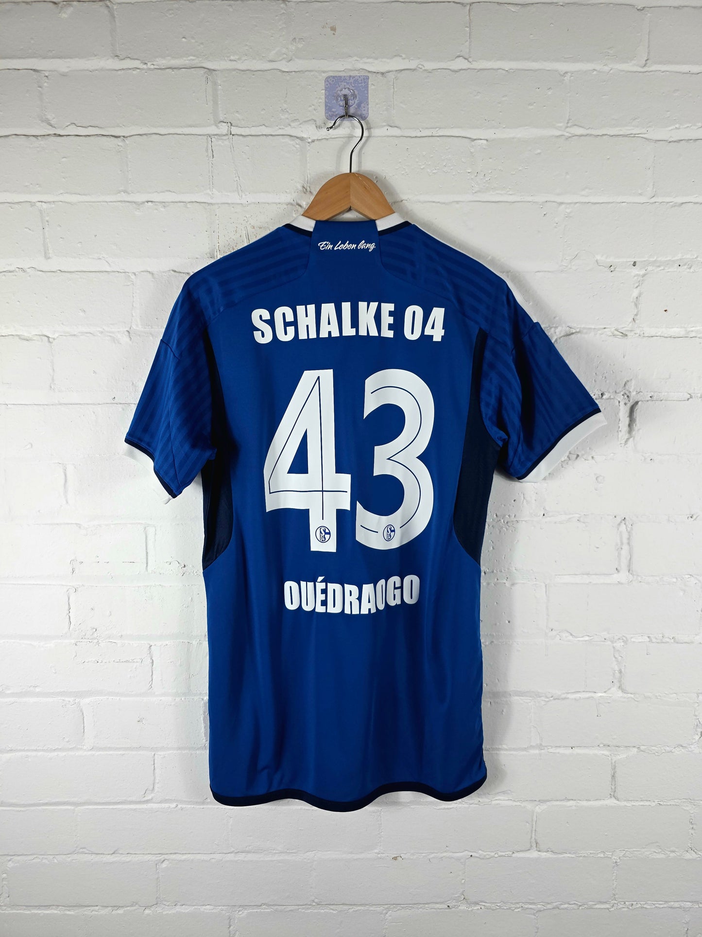 Adidas Schalke 04 2023/24 'Ouédraogo 43' Home Shirt Medium