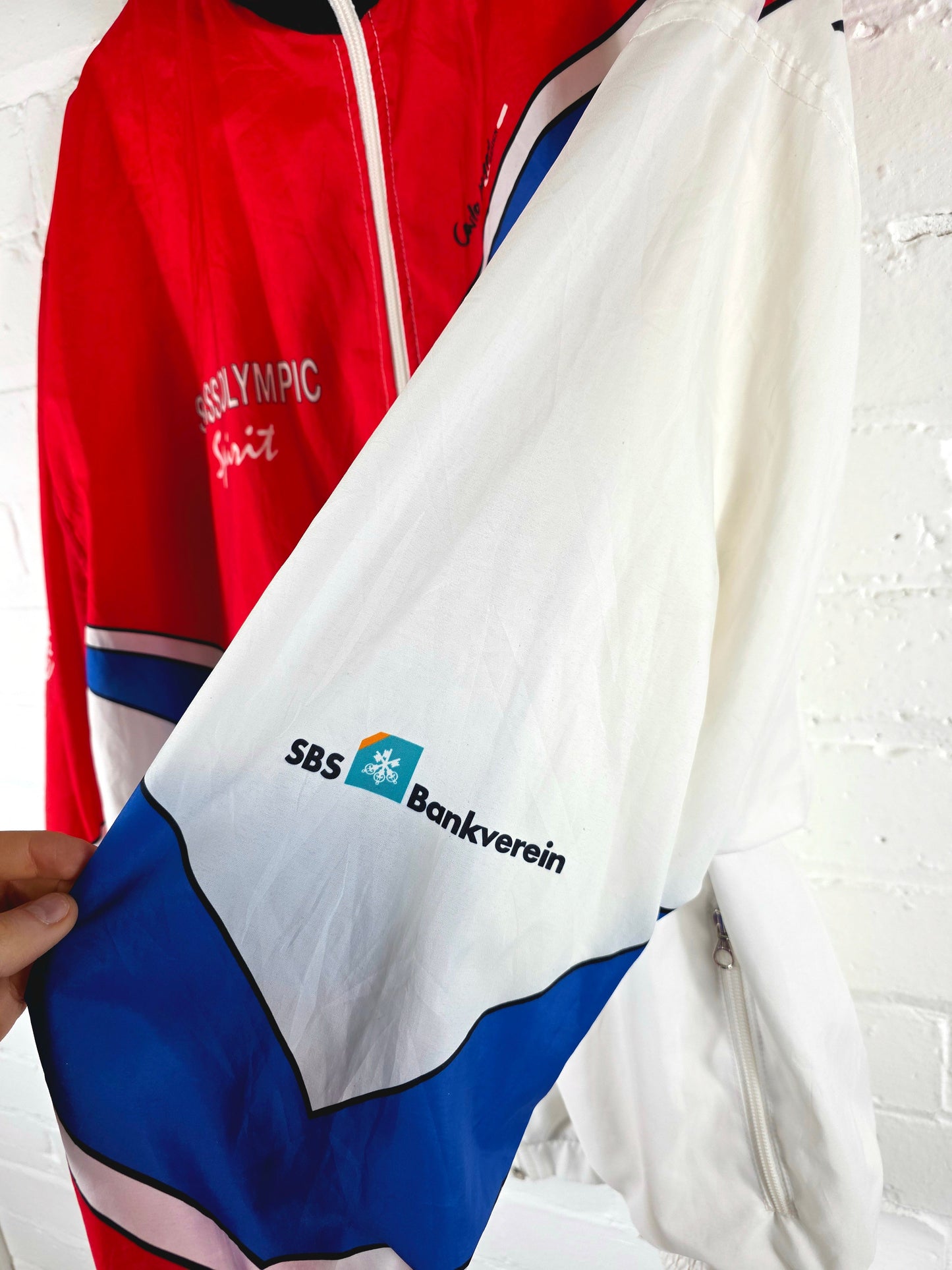 Carlo Maggio Switzerland 1996 Atlanta Olympics Vintage Track Jacket XXL