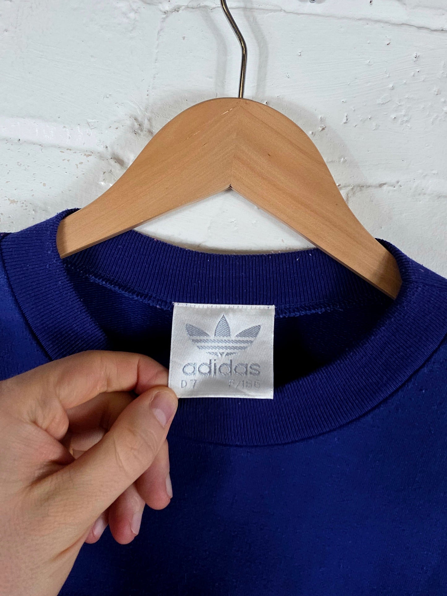 Adidas 1990s Vintage Block Colour Spellout Sweatshirt Large