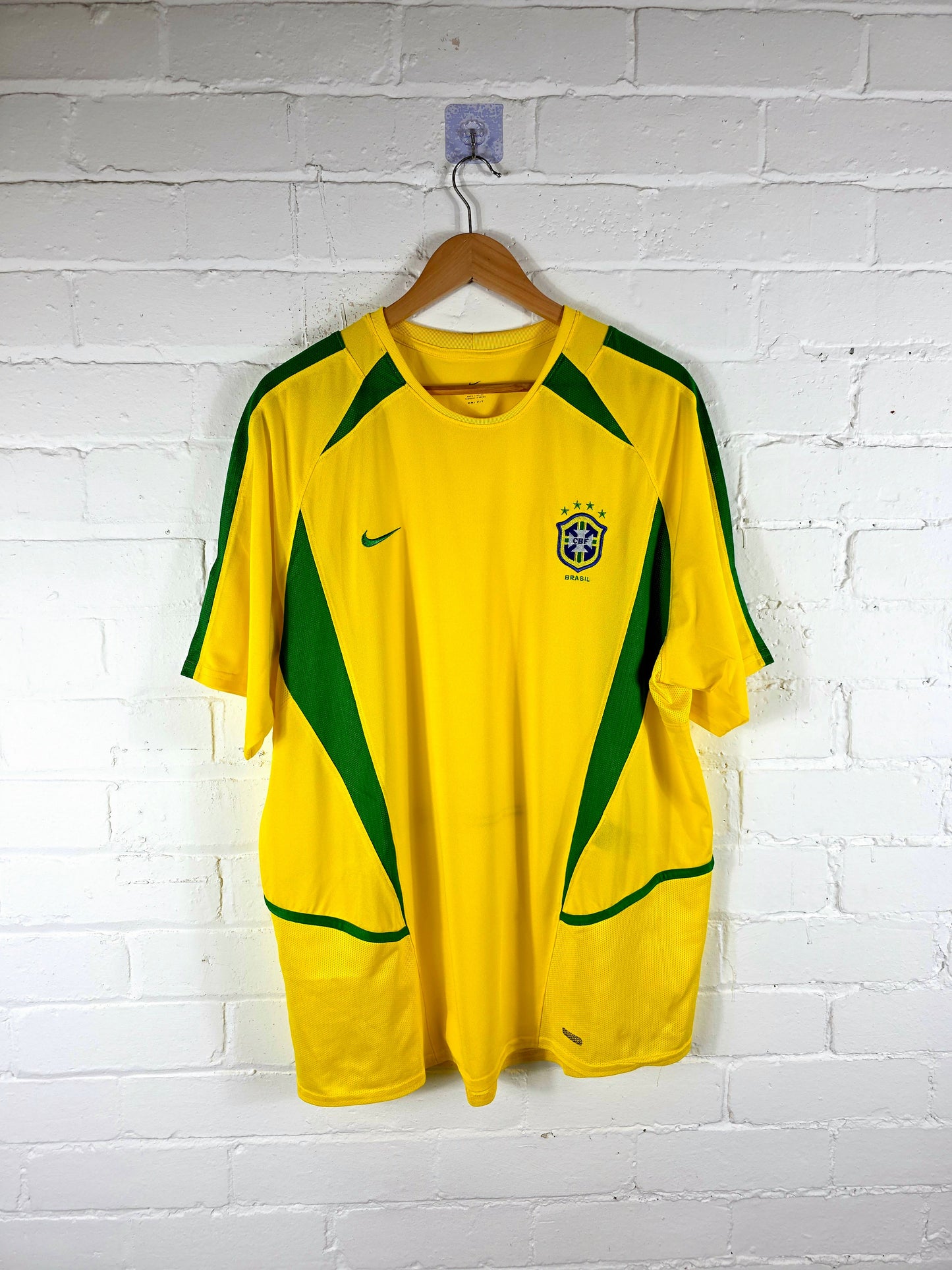 Nike Brazil 2002/04 4 Star Home Shirt XL