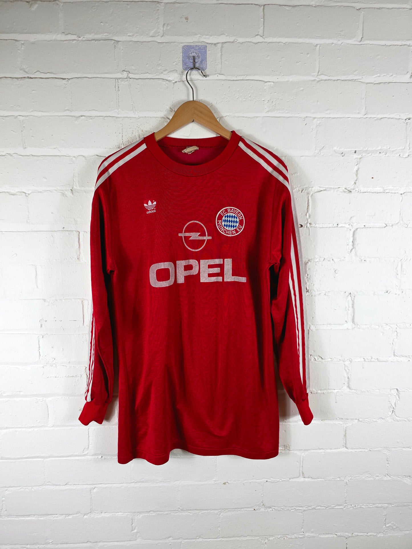 Adidas Bayern Munich 1989/91 Long Sleeve Home Shirt Large