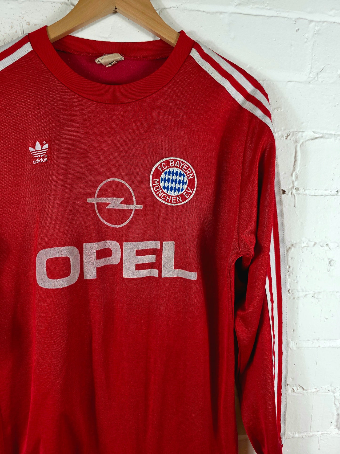 Adidas Bayern Munich 1989/91 Long Sleeve Home Shirt Large