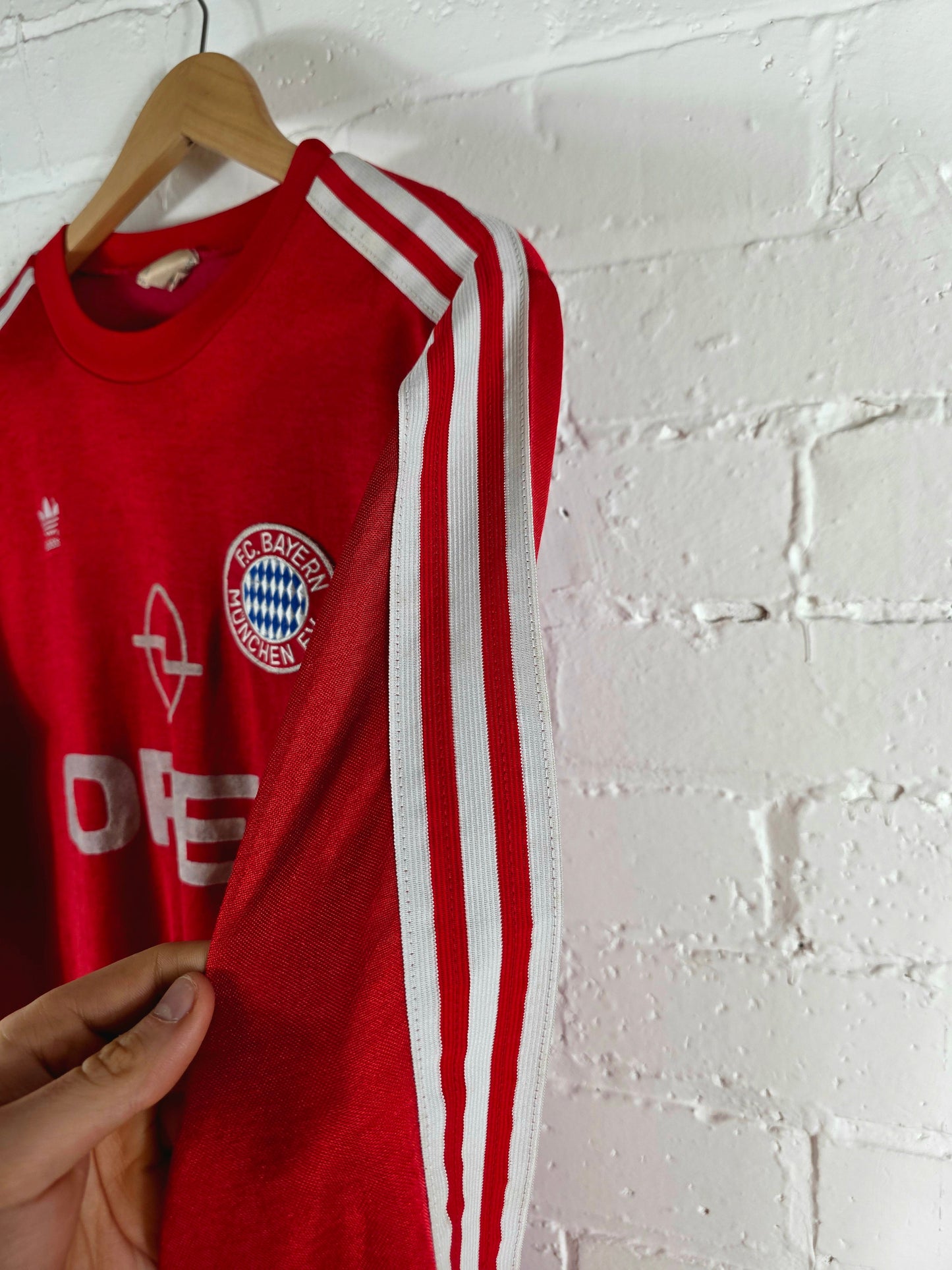 Adidas Bayern Munich 1989/91 Long Sleeve Home Shirt Large