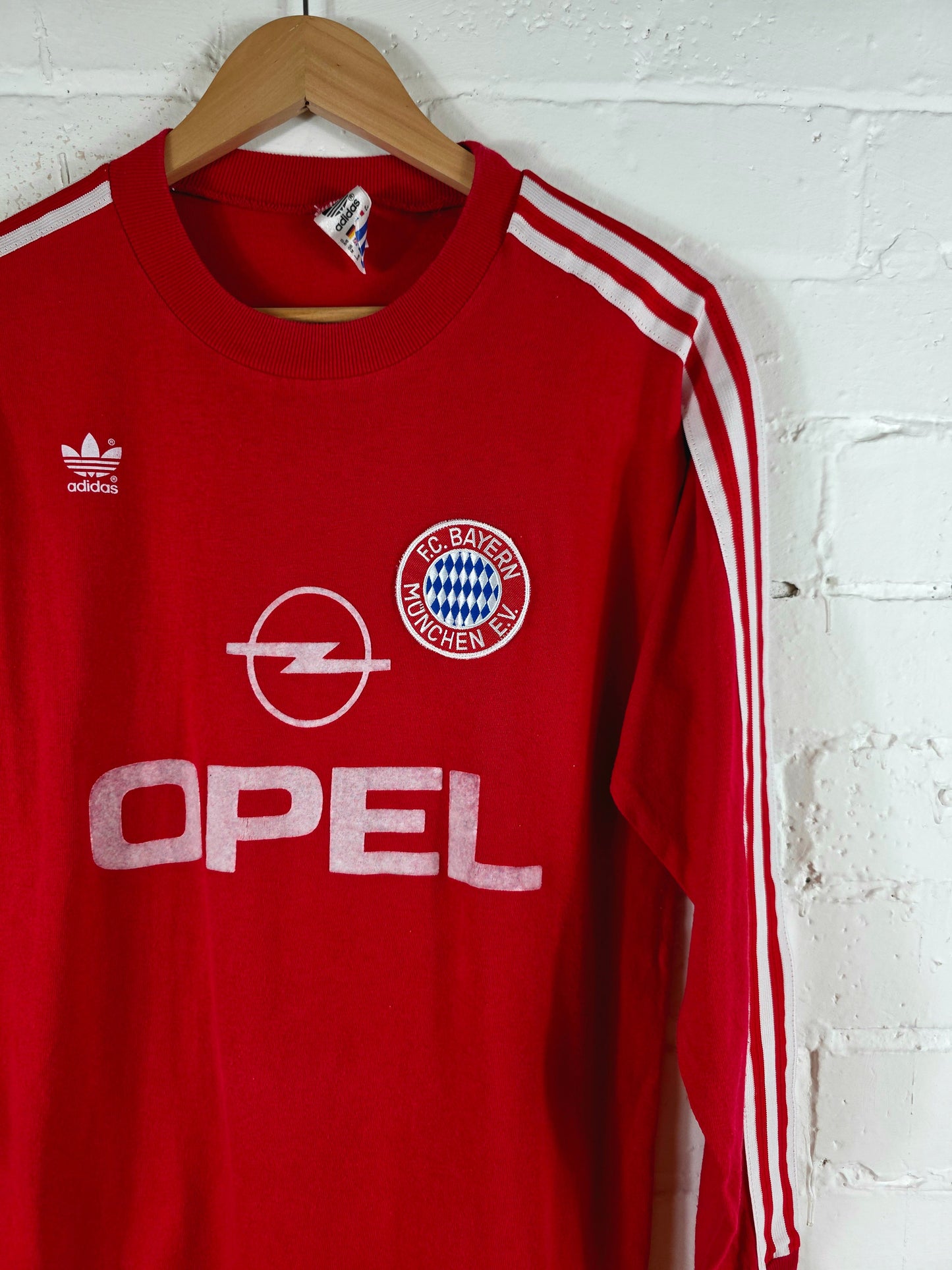 Adidas Bayern Munich 1989/91 Long Sleeve Home Shirt Medium