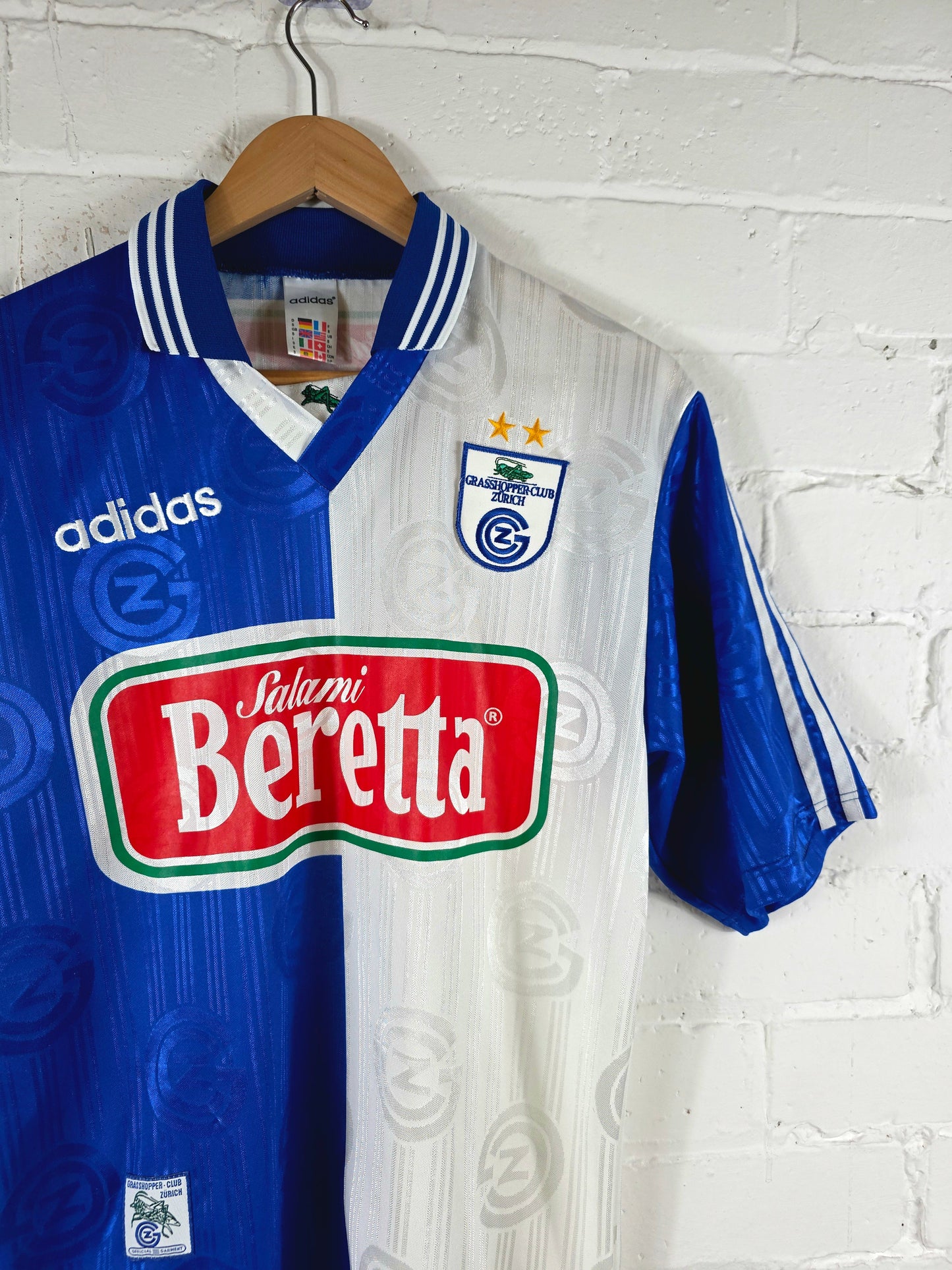 Adidas Grasshoppers 1996/97 Home Shirt Small
