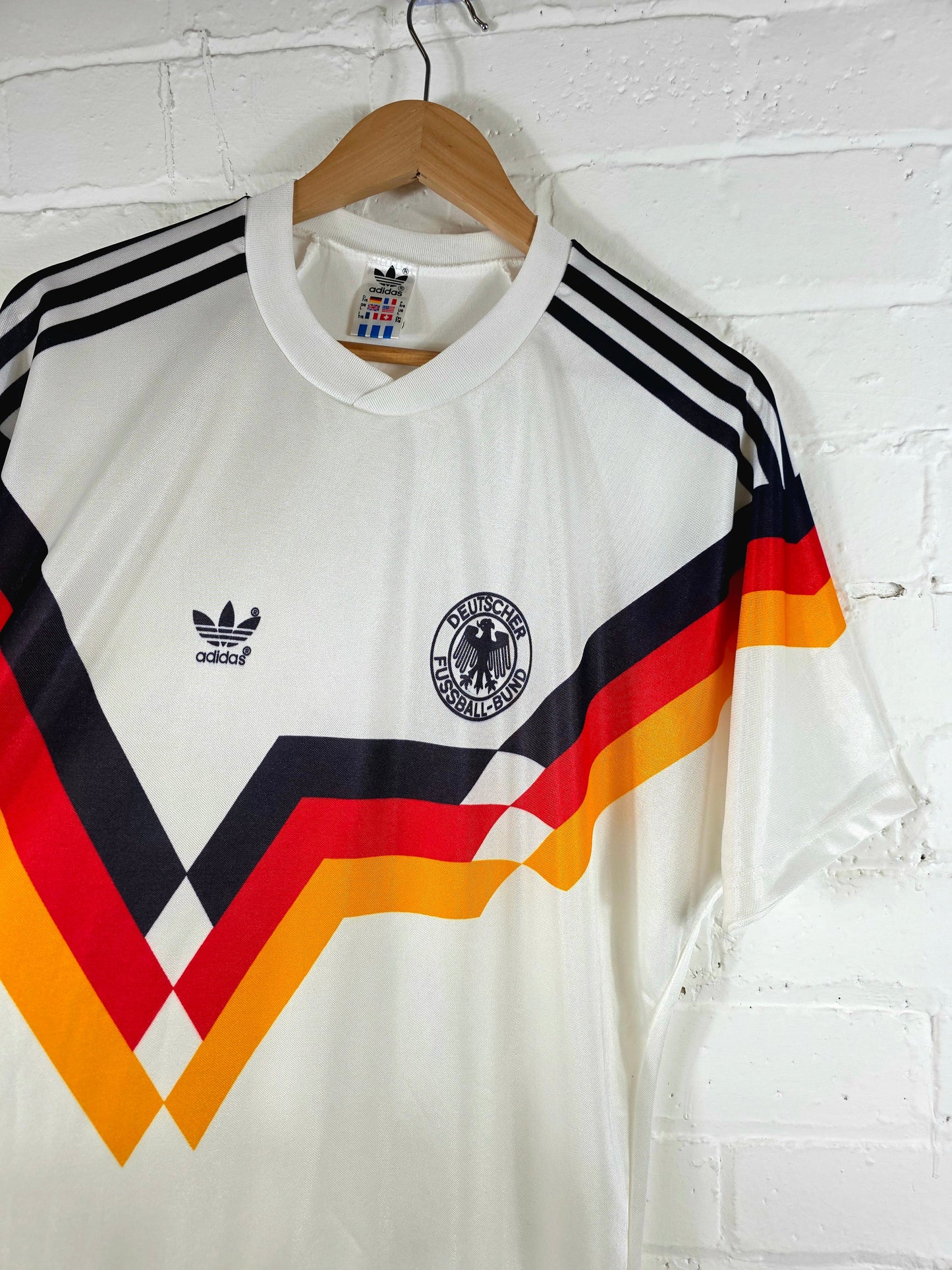 Adidas Germany 1988/91 Home Shirt Large