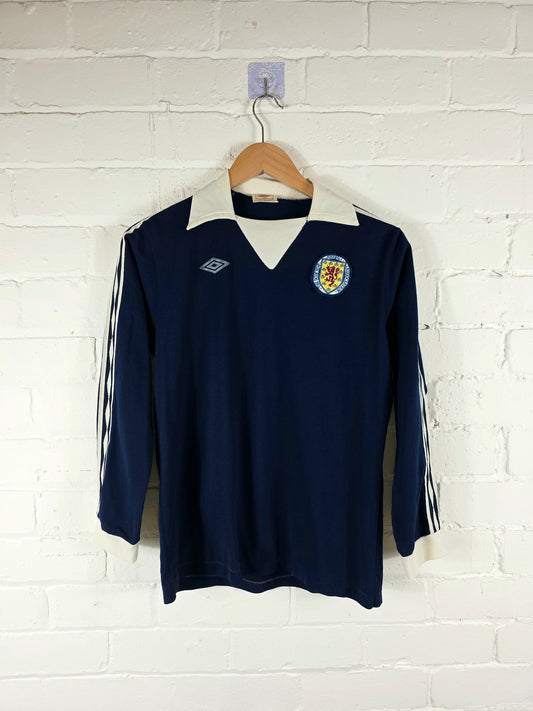 Umbro Scotland 1976/79 Long Sleeve Home Shirt Medium