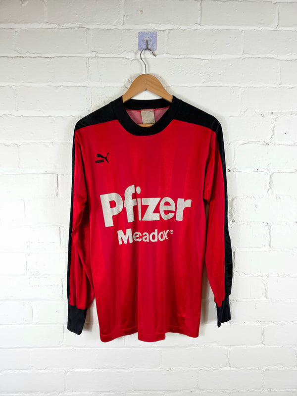 Puma Stade Rennais 1983/84 Long Sleeve Home Shirt Large