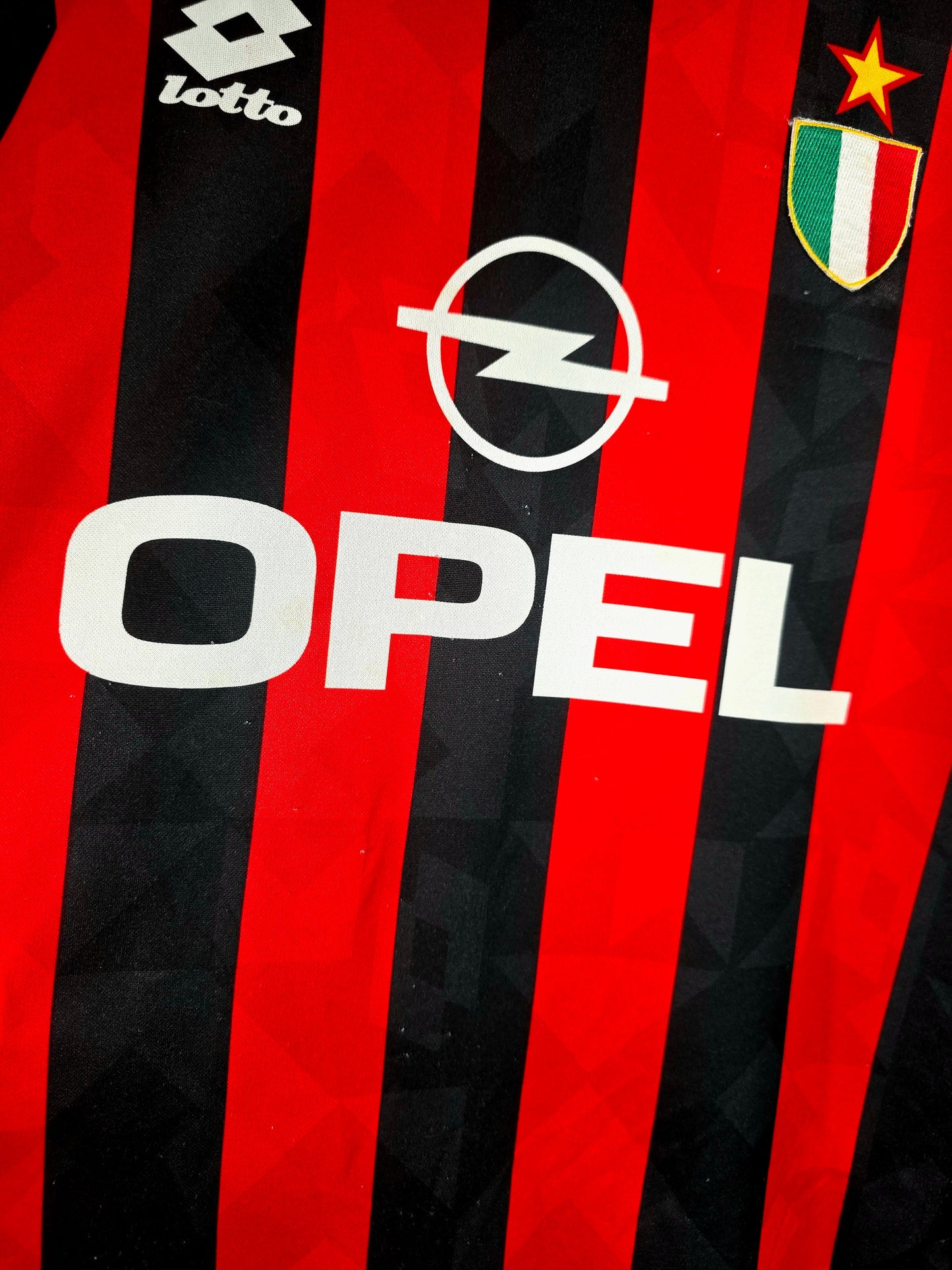Lotto AC Milan 1994/95 Long Sleeve Home Shirt Medium