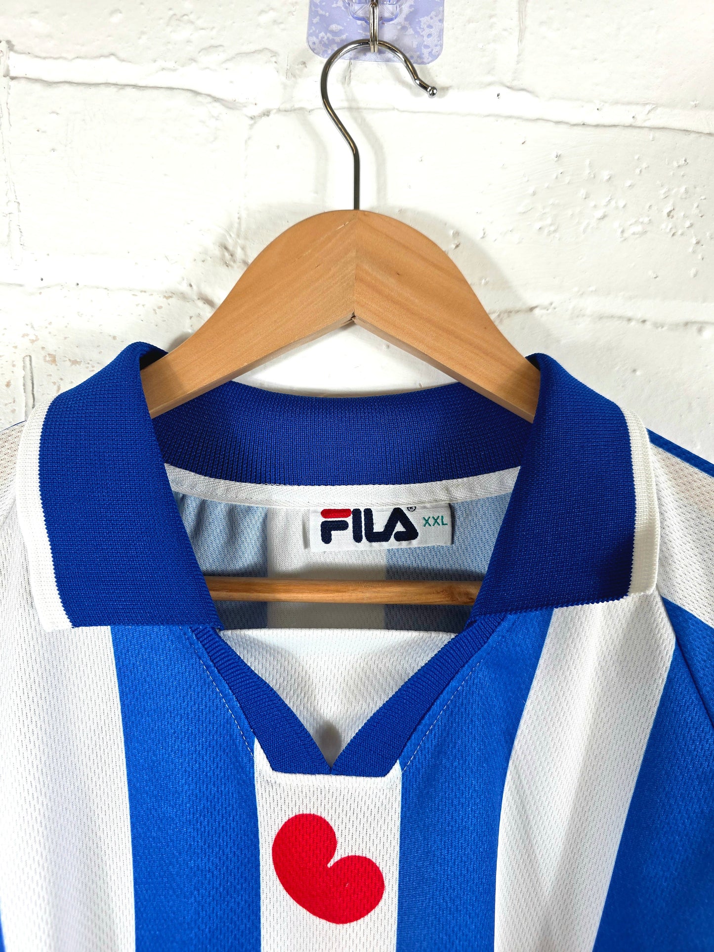 Fila Heerenveen 1999/00 Long Sleeve Match Issue Home Shirt XXL