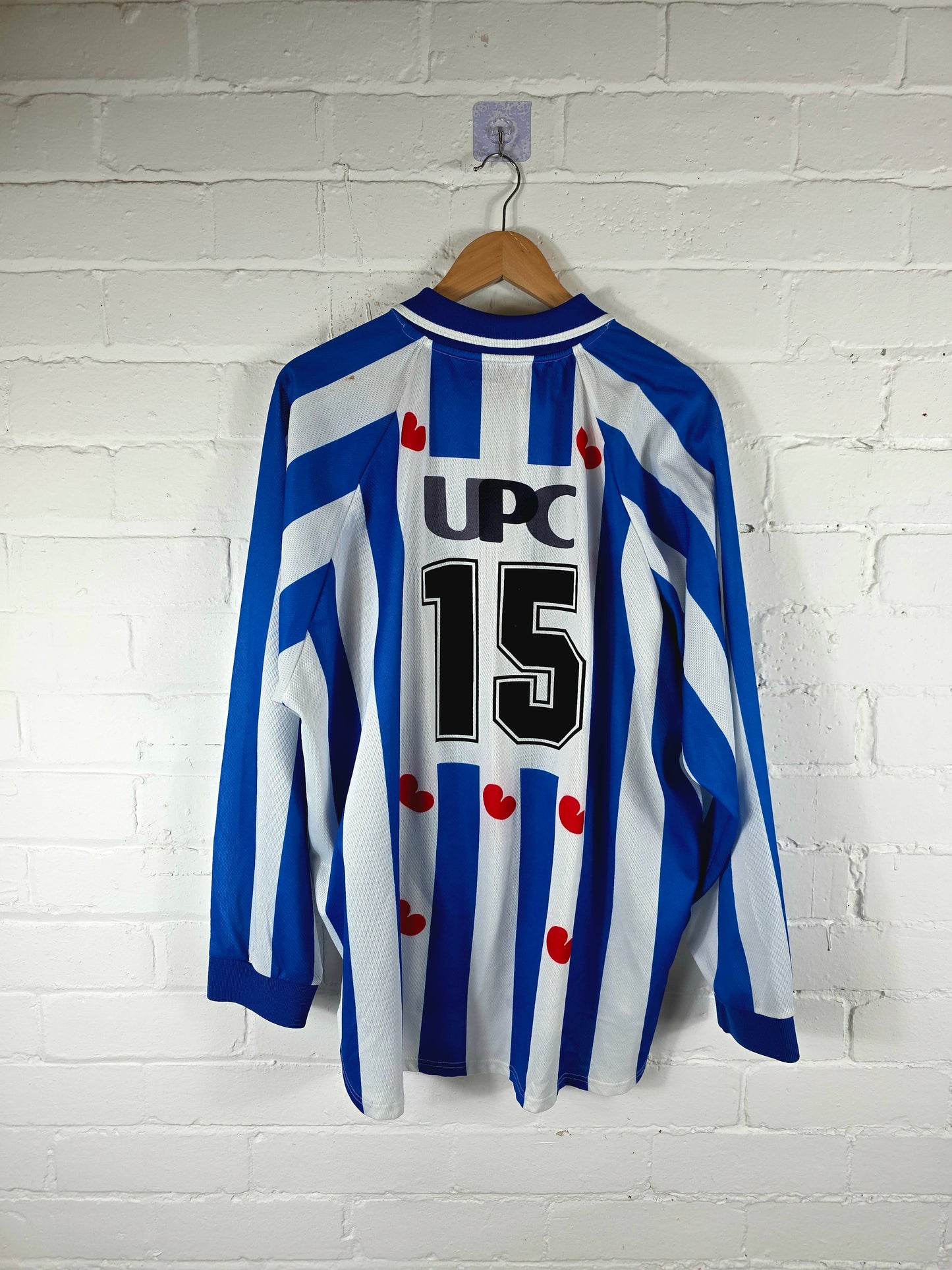 Fila Heerenveen 1999/00 Long Sleeve Match Issue Home Shirt XXL