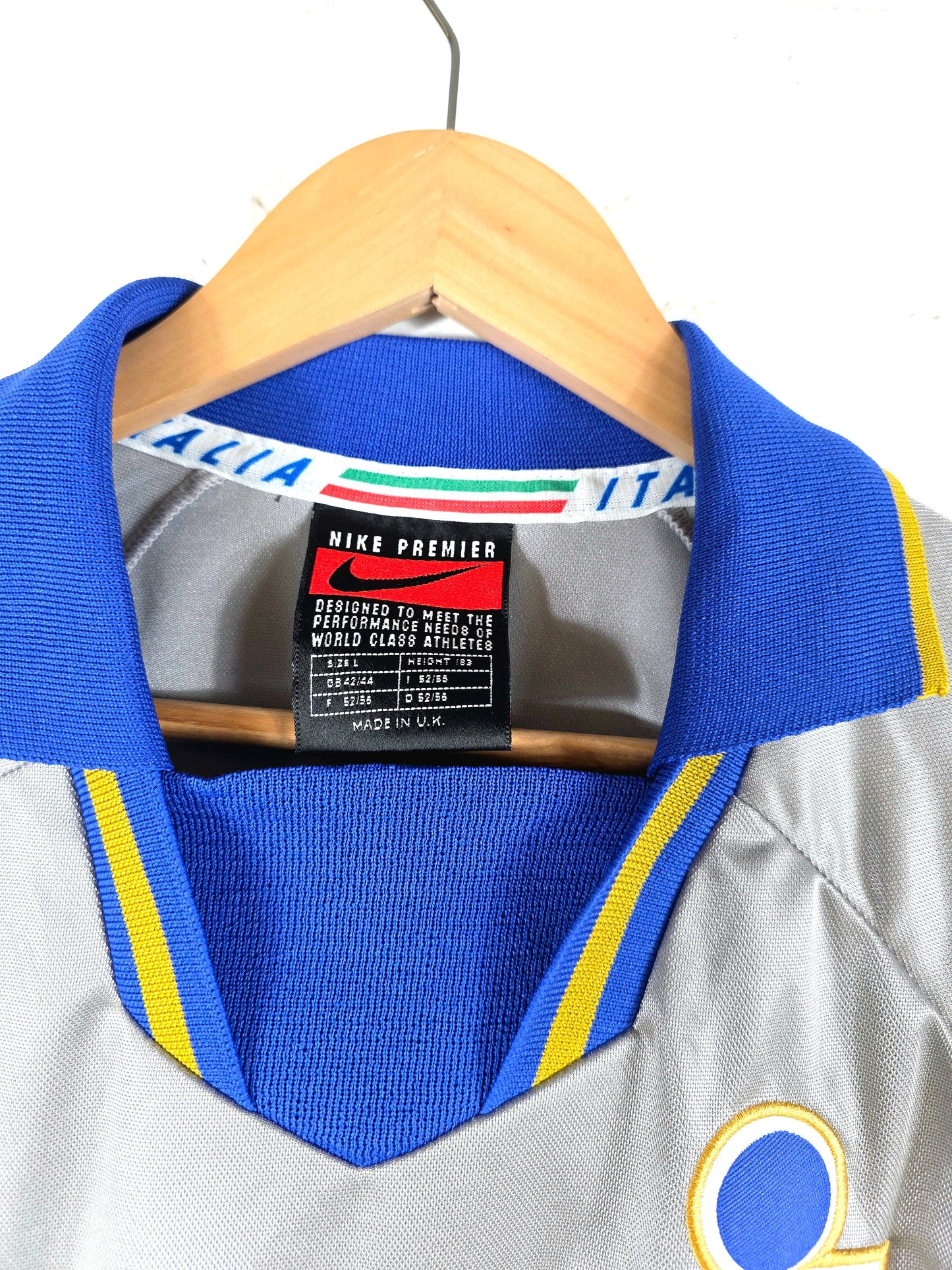 Nike Italy 1996/97 '1 (Peruzzi)' Long Sleeve Player Issue Deadstock Goalkeeper Shirt Large