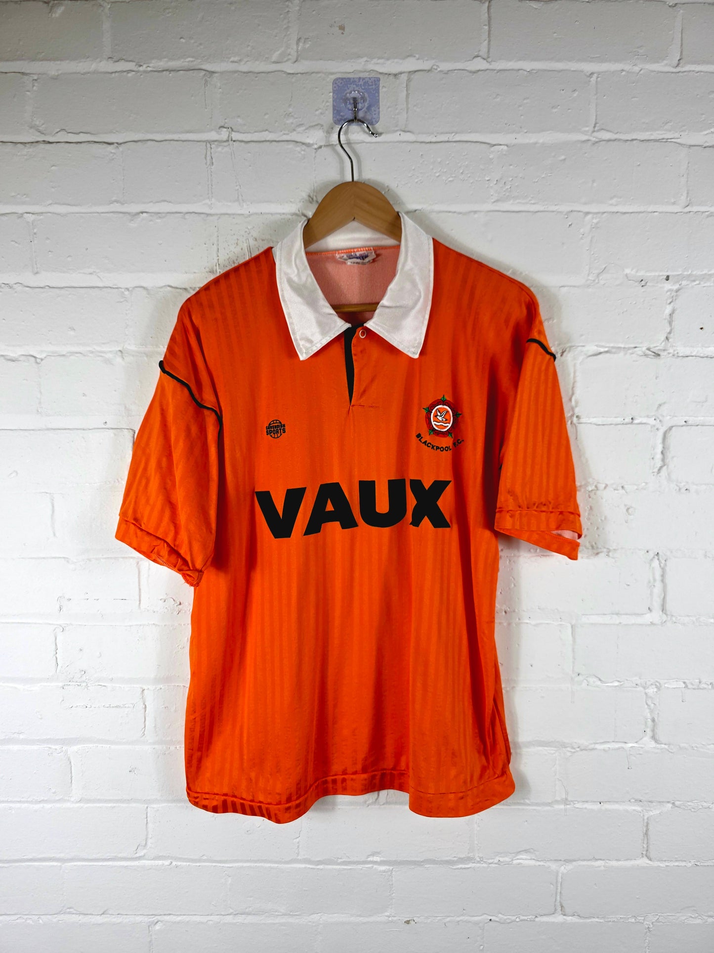 Cavendish Sports Blackpool 1990/91 Home Shirt Large