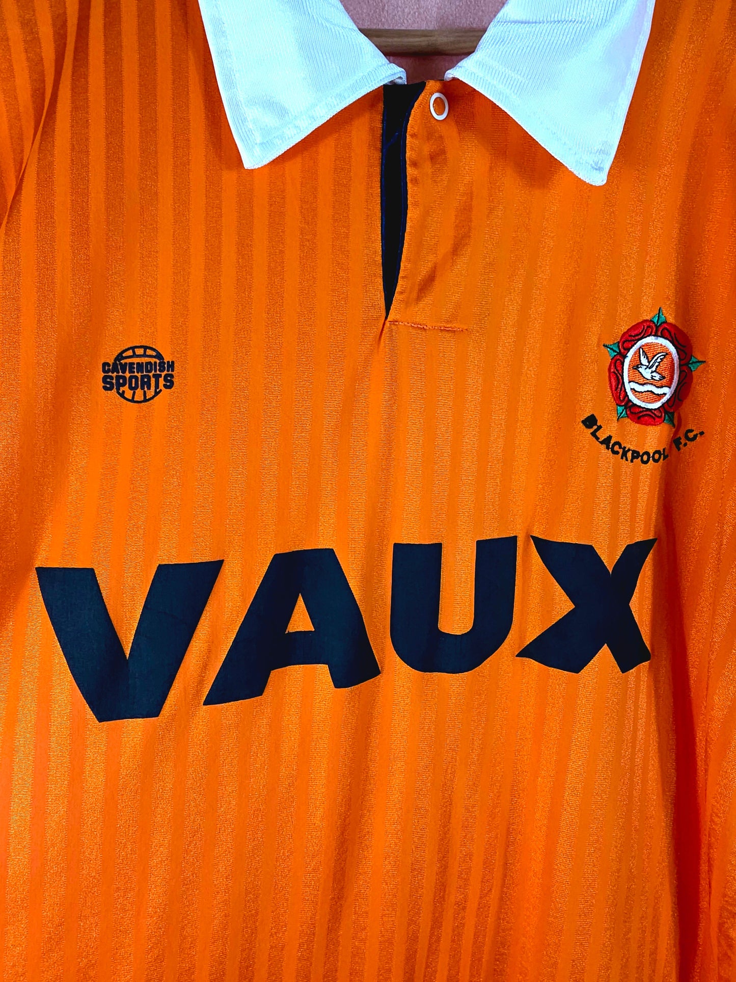 Cavendish Sports Blackpool 1990/91 Home Shirt Large
