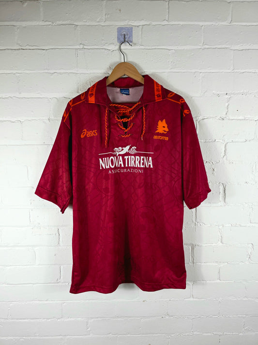 Asics Roma 1994/95 Signed Home Shirt XL
