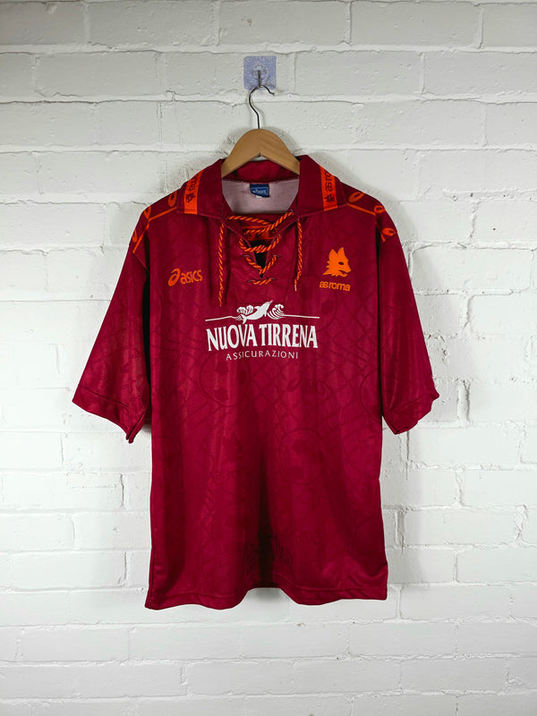 Asics Roma 1994/95 Signed Home Shirt XL