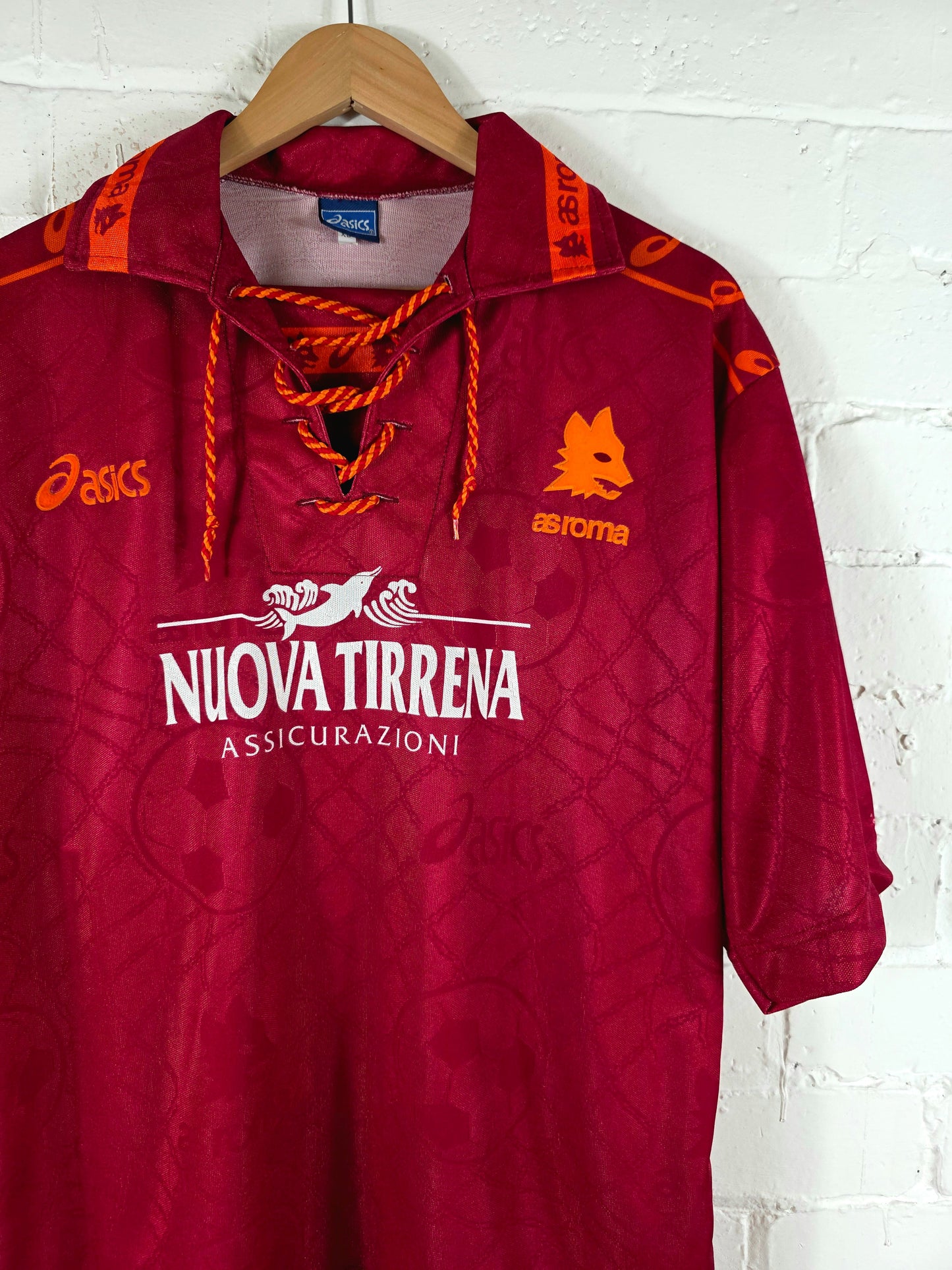 Asics Roma 1994/95 Signed Home Shirt XL