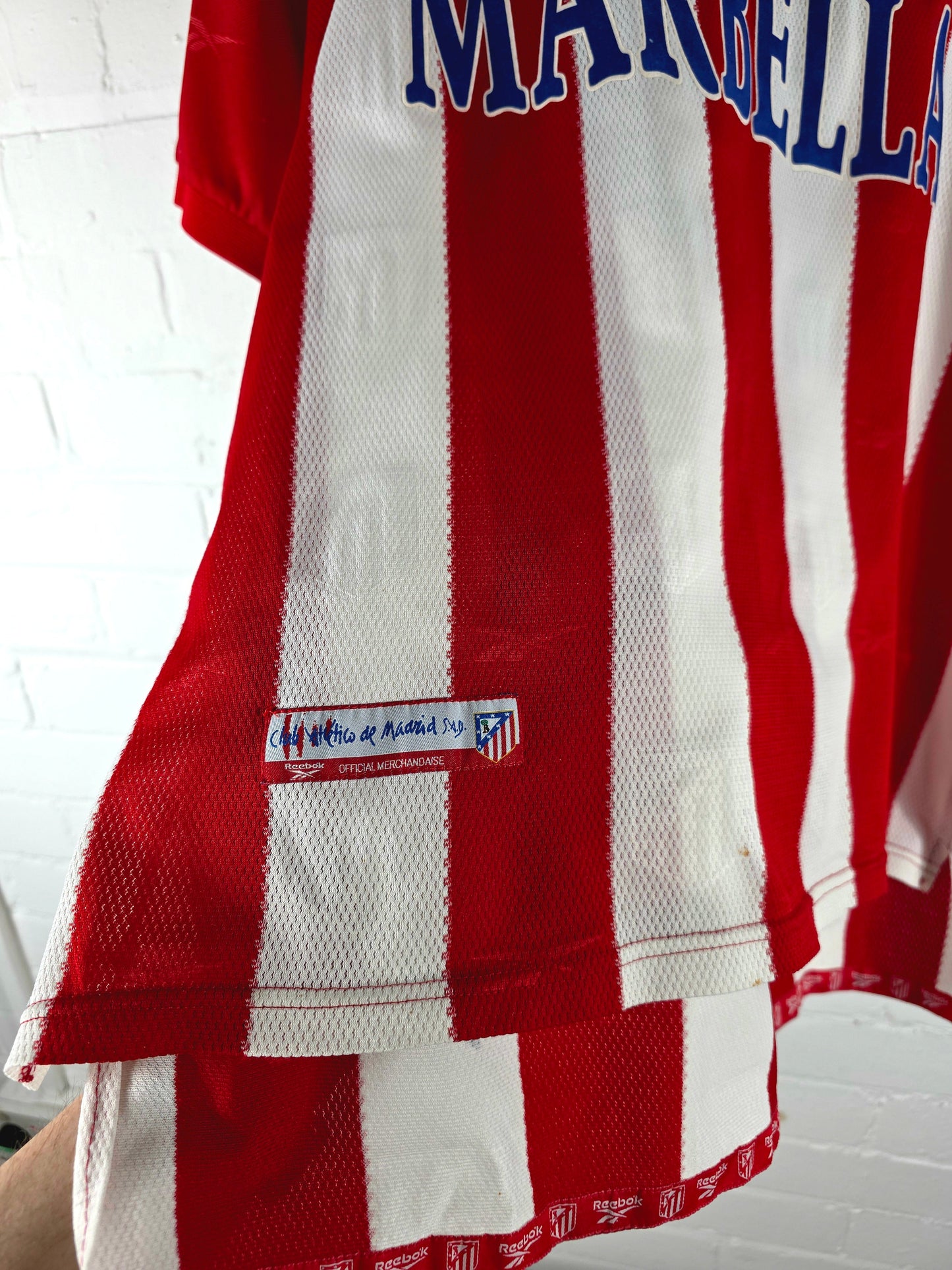Reebok Atletico Madrid 1998/99 'Kiko 19' Home Shirt Medium