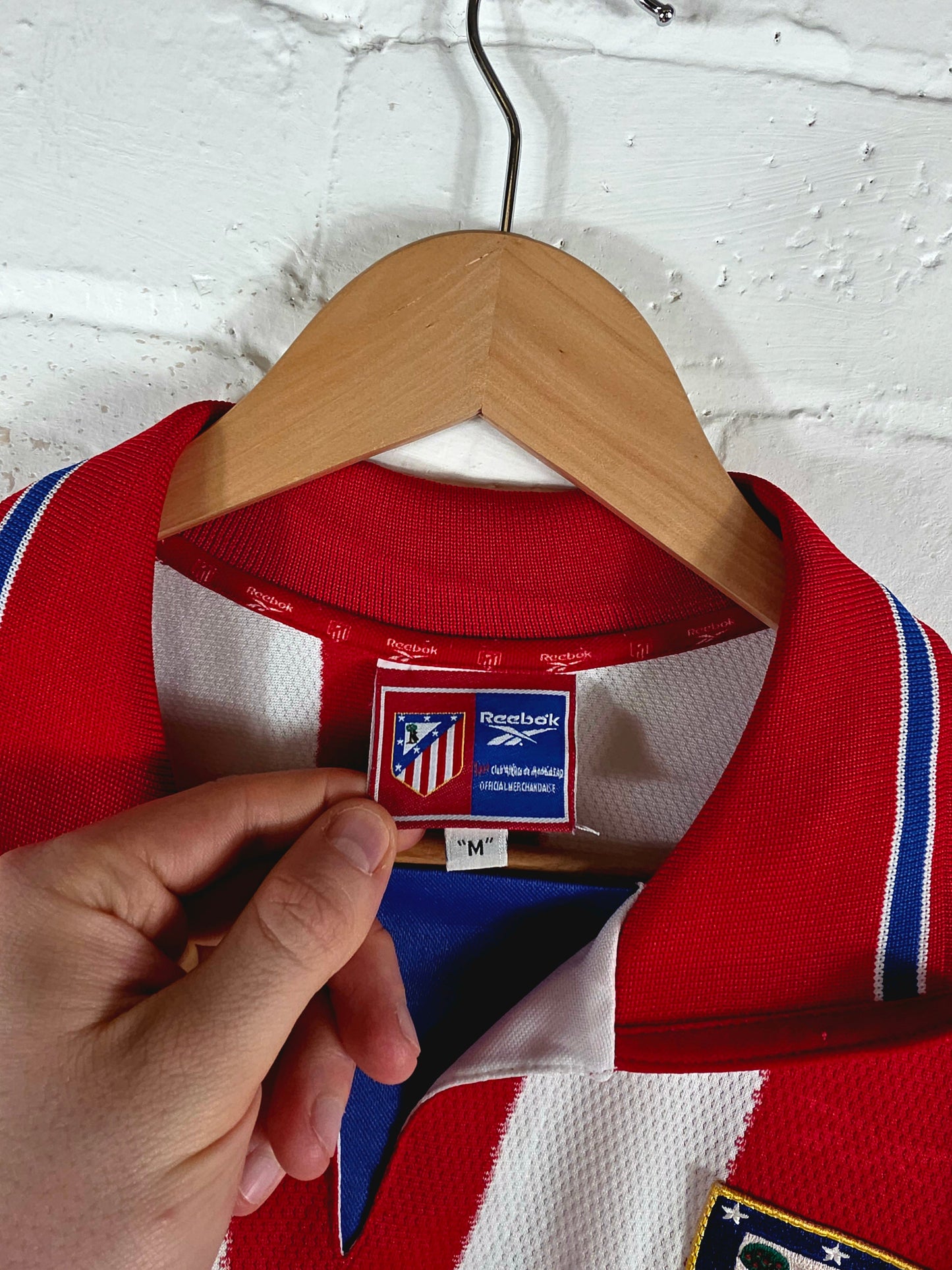 Reebok Atletico Madrid 1998/99 'Kiko 19' Home Shirt Medium
