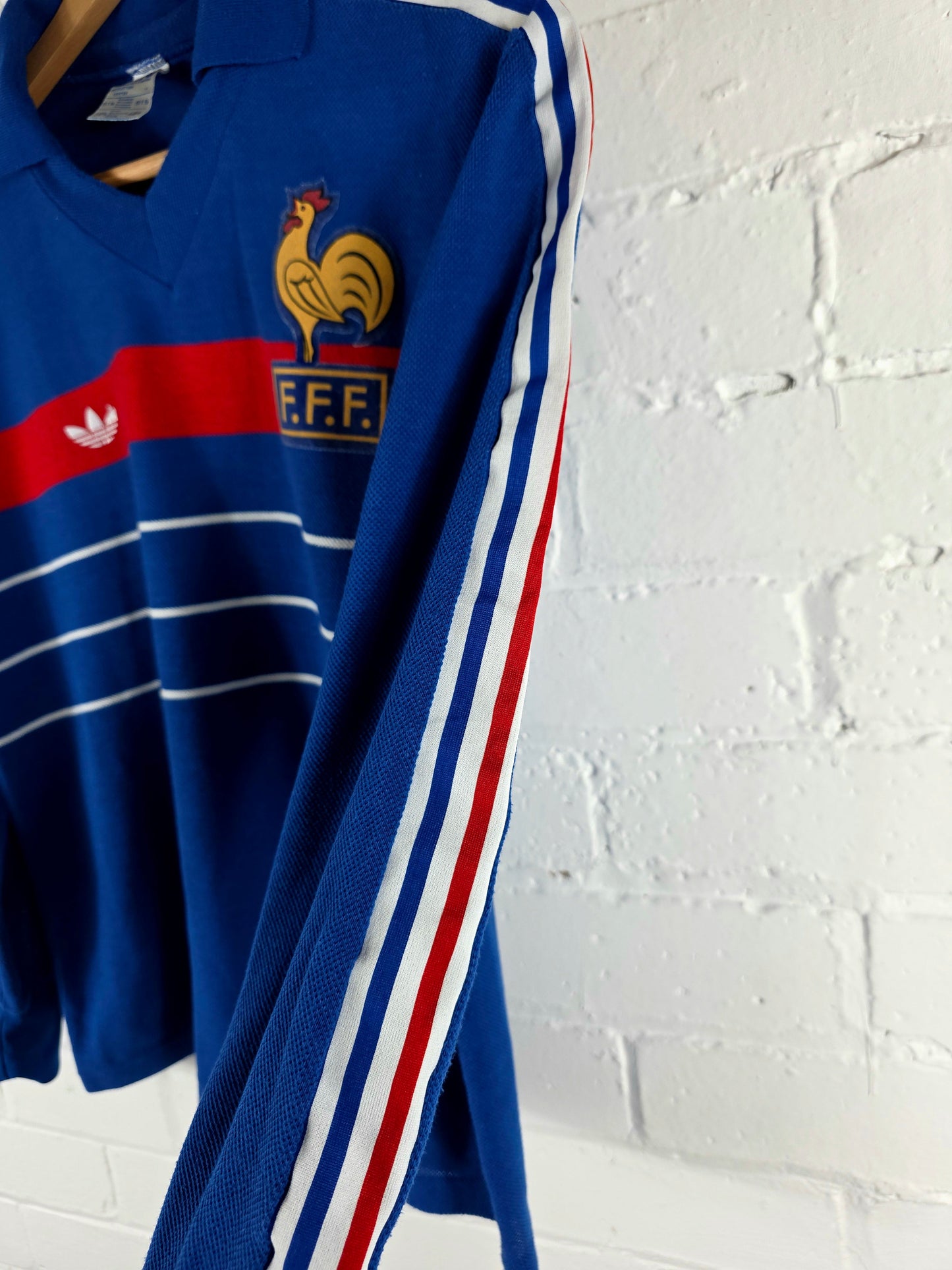Adidas France 1984/85 Long Sleeve Home Shirt Small