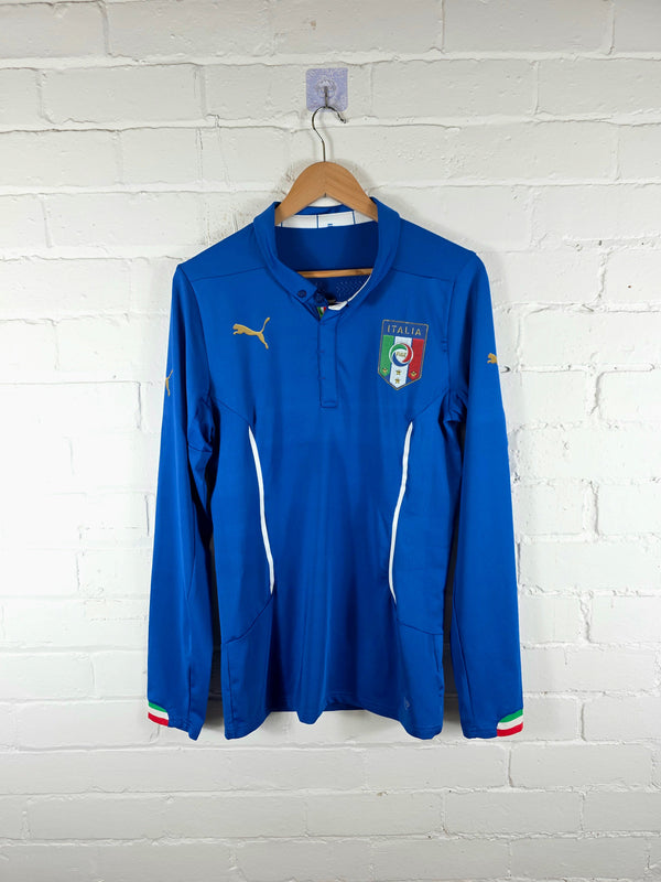 Puma Italy 2014/16 Long Sleeve Player Spec Home Shirt XL